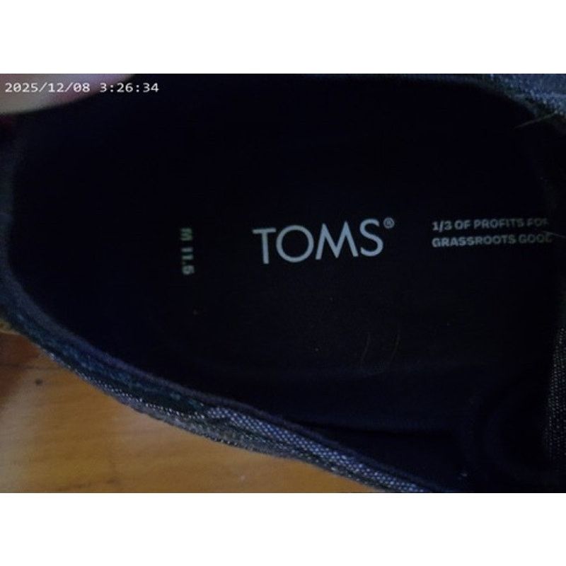 Toms TOMS Navi Oxford Men's Lace-Up Shoes Dark Gray Casual 11.5 Size US 11.5 / EU 44-45 - 7 Thumbnail