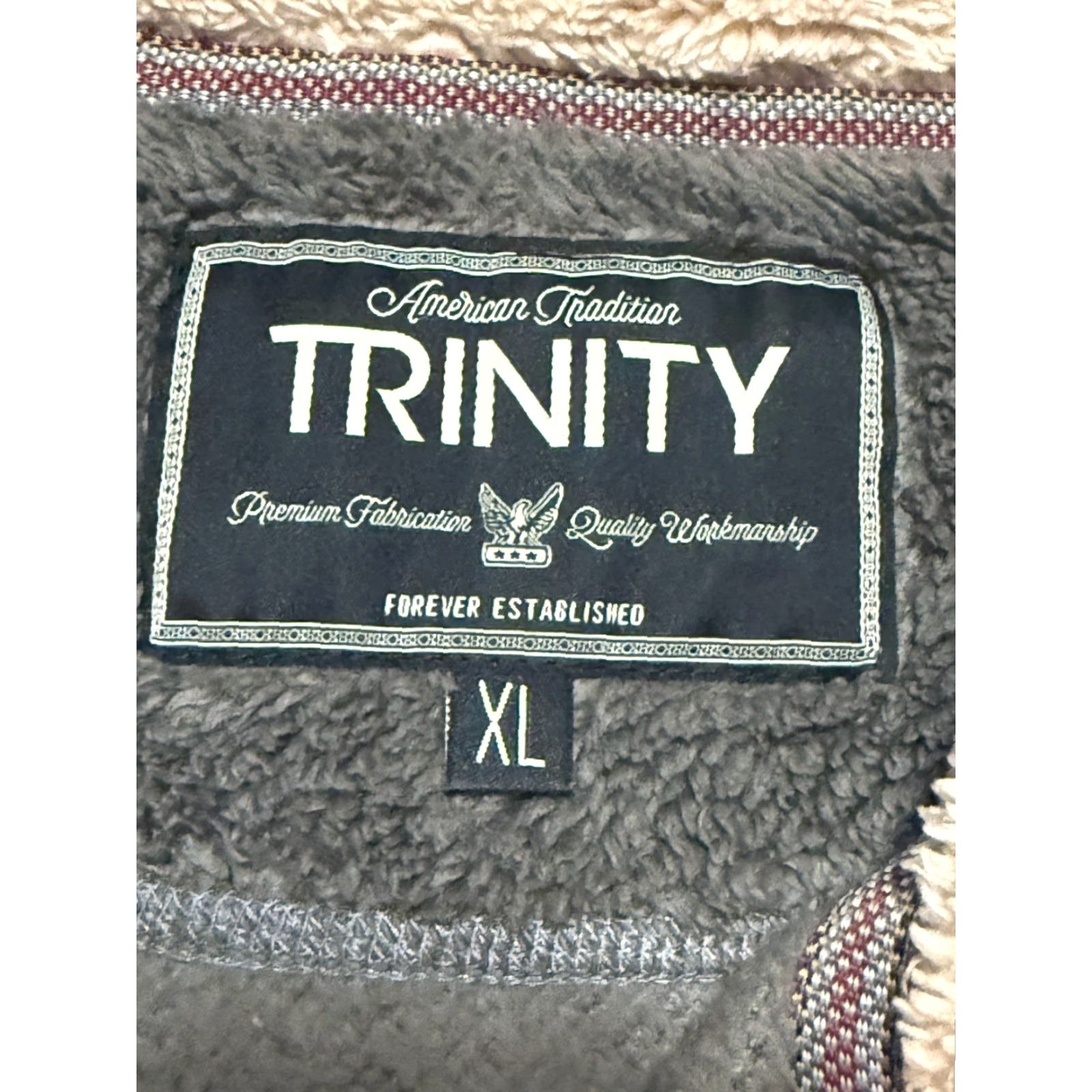 Vintage Trinity Sweater, Men’s XL, Gray, Sherpa, Pullover, 1/4 Zip Up, Knit, Long Sleeve, Regular Fit, Casual, Wool? Size US XL / EU 56 / 4 - 5 Thumbnail