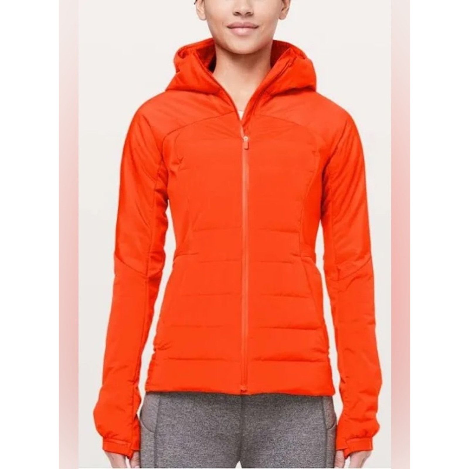 Lululemon Lululemon Down for It All Goose Puffer Jacket Atomic Orange Size S / US 4 / IT 40 - 1 Thumbnail