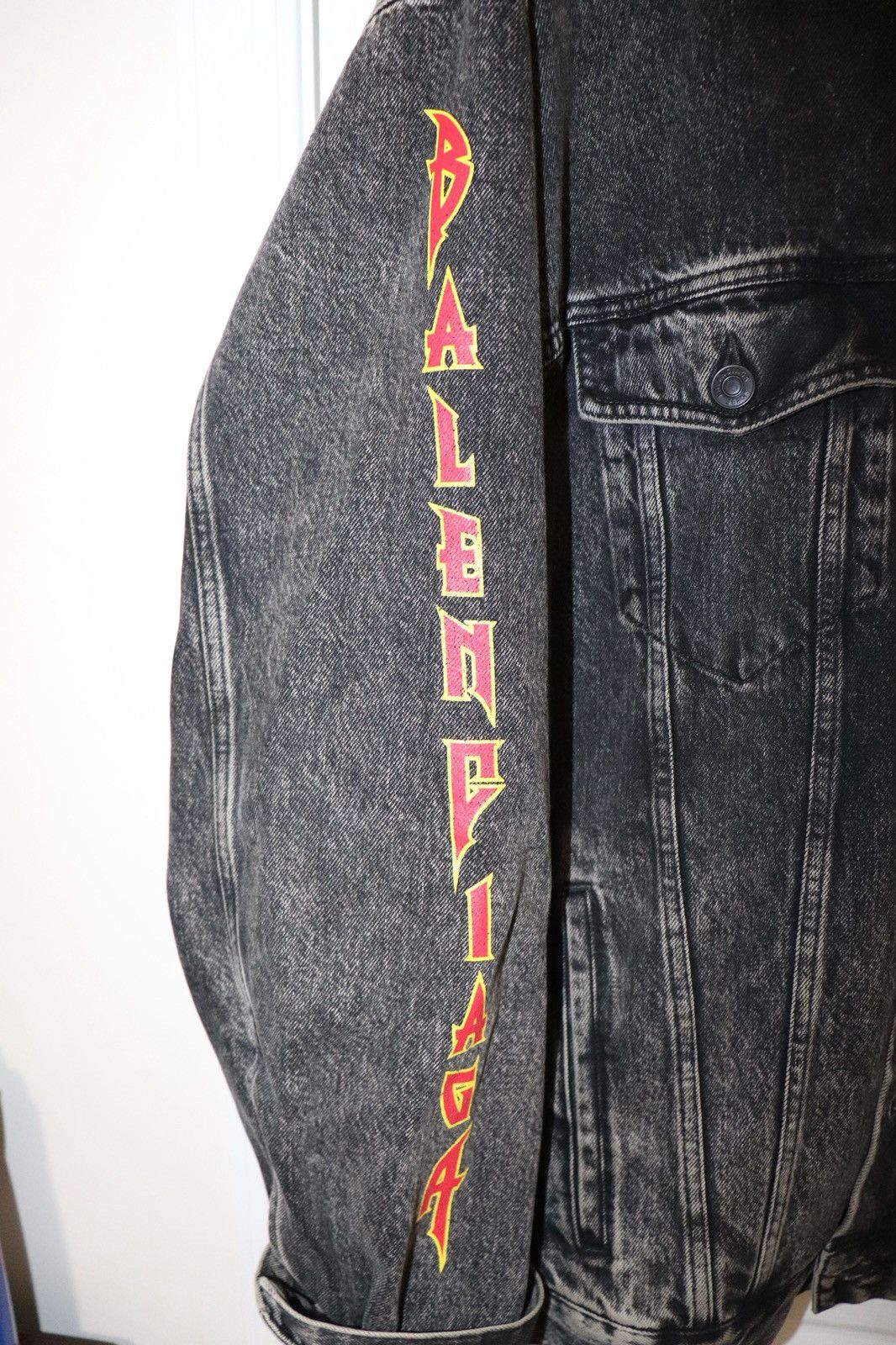 Balenciaga Metal Oversized Denim Jacket 'Black Size US L / EU 52-54 / 3 - 4 Thumbnail