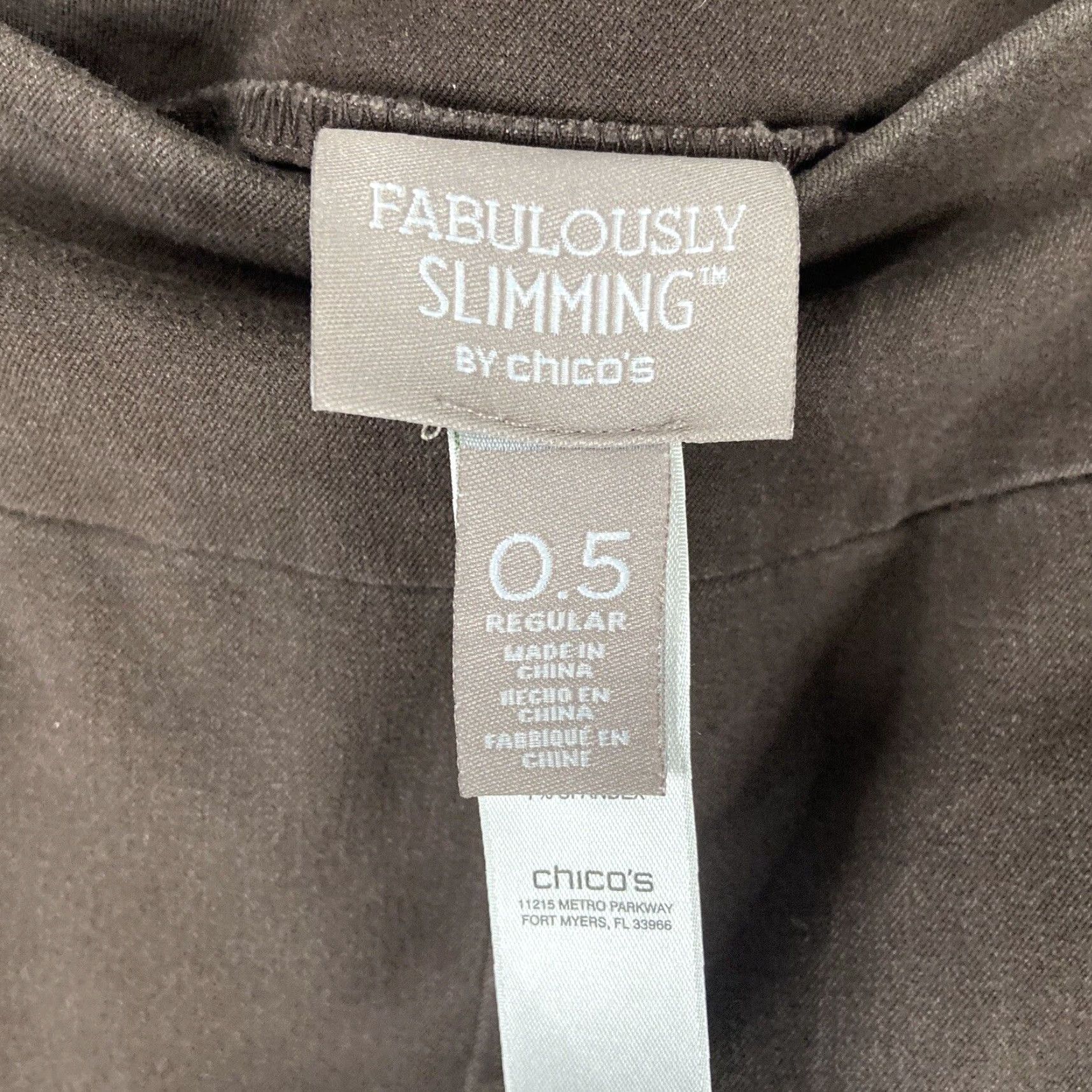 Vintage Chico's Pants Women 0.5 Brown Slimming Skinny Ankle Size 25" / US 0 / IT 36 - 5 Thumbnail