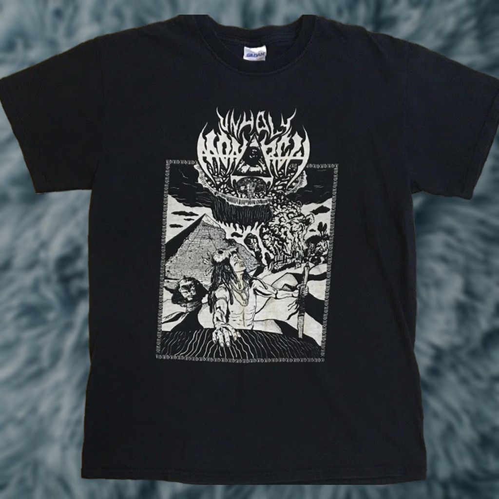 Vintage Megadeth Unholy Monarch T-Shirt Black S Short Sleeve Vintage Grunge 80s 90s Rock Band Concert Emo Goth Y2K Mens Shirts Size US S / EU 44-46 / 1 - 1 Thumbnail