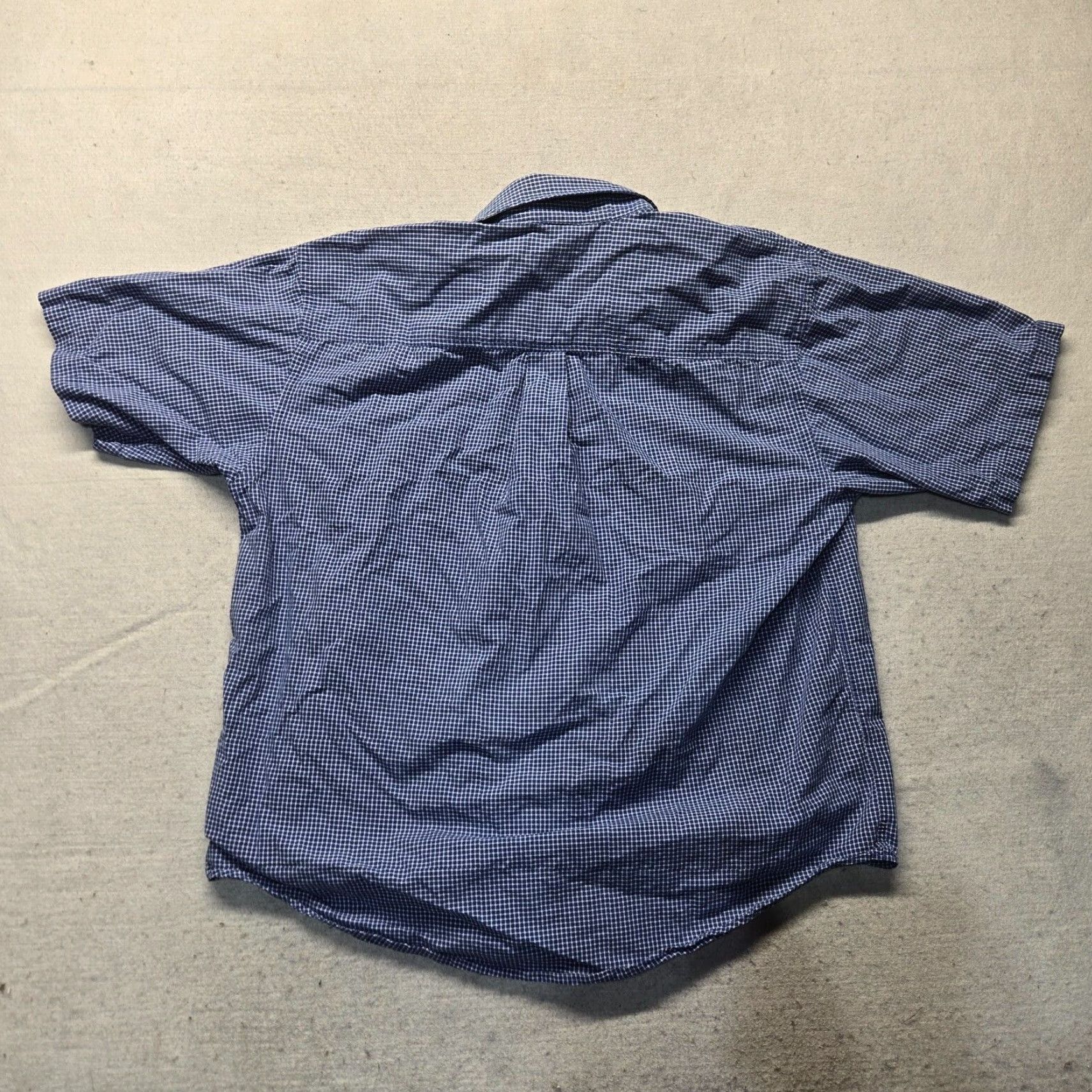 Izod Izod Button Up Shirt Blue Check Short Sleeve Adult Men's Size XL Extra Large Size US XL / EU 56 / 4 - 7 Thumbnail