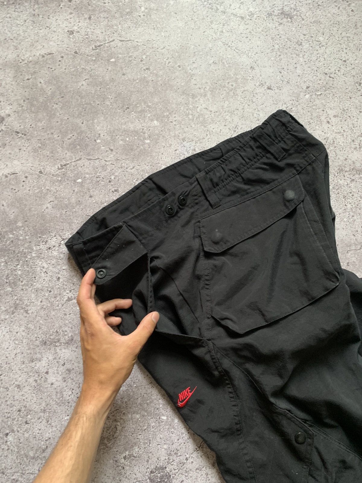 Nike × Vintage Nike Track Cargo Pants Baggy Vintage Gorpcore Drill Joggers Size US 30 / EU 46 - 7 Thumbnail