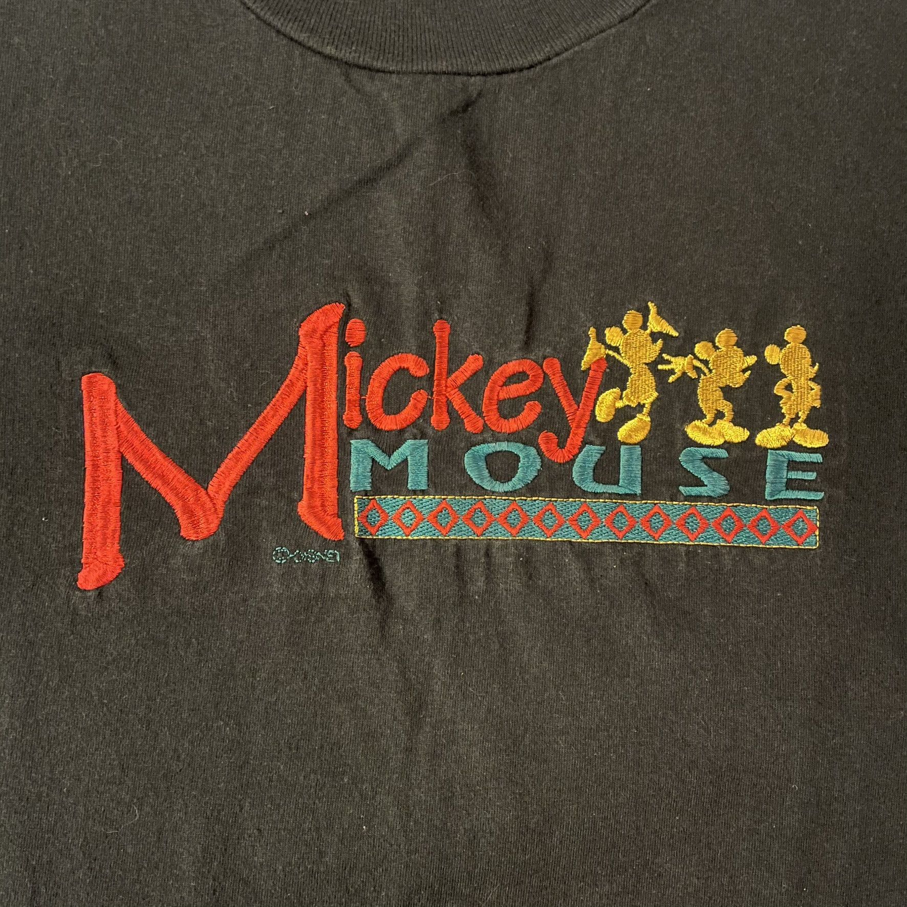 Disney × Mickey Mouse Retro Mickey Mouse Disney Embroidered Silhouette Tee Size US XL / EU 56 / 4 - 4 Thumbnail