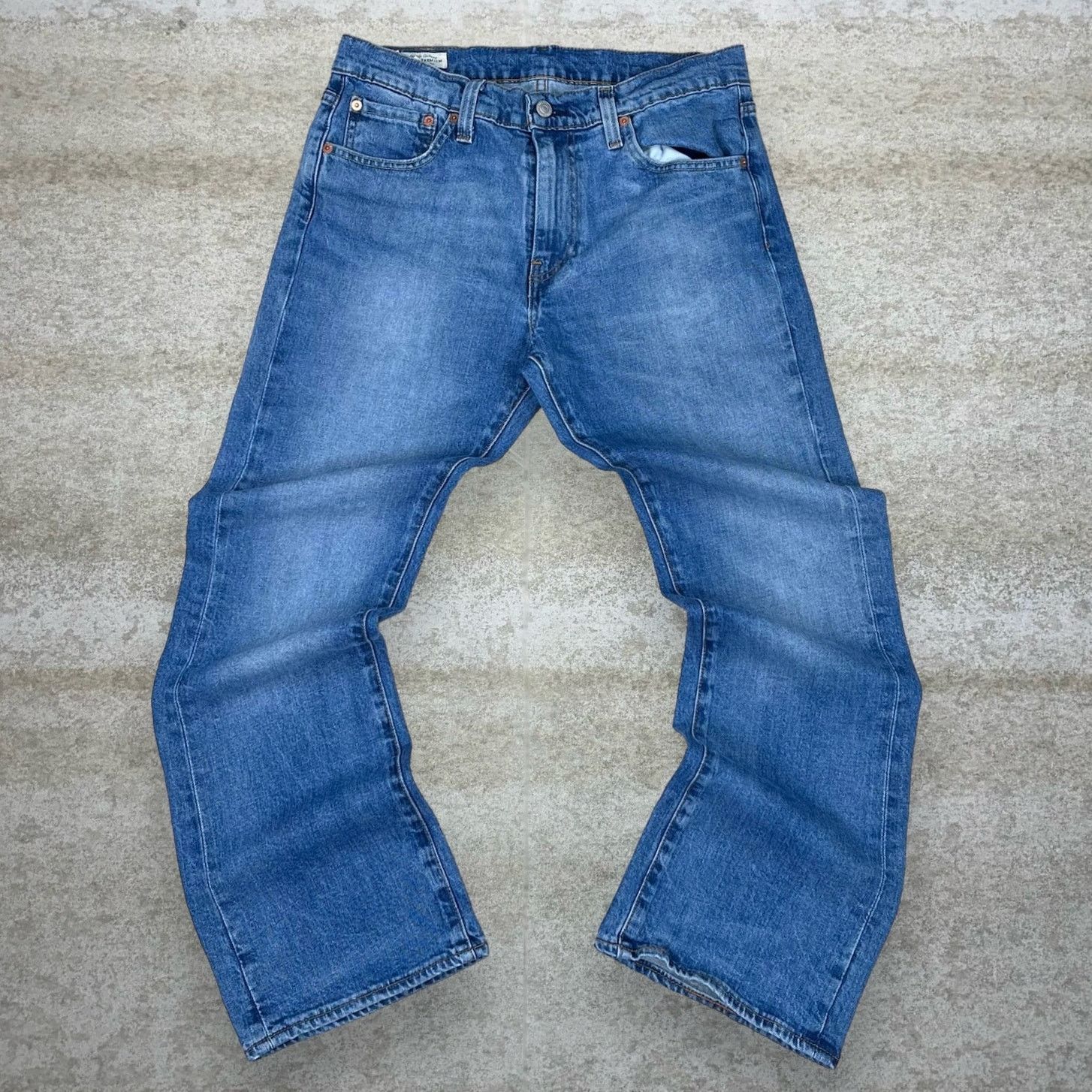 Levi's Vintage Y2K Levis Jean 33x30 Slim Bootcut Flared Medium Wash Size US 33 - 2 Thumbnail