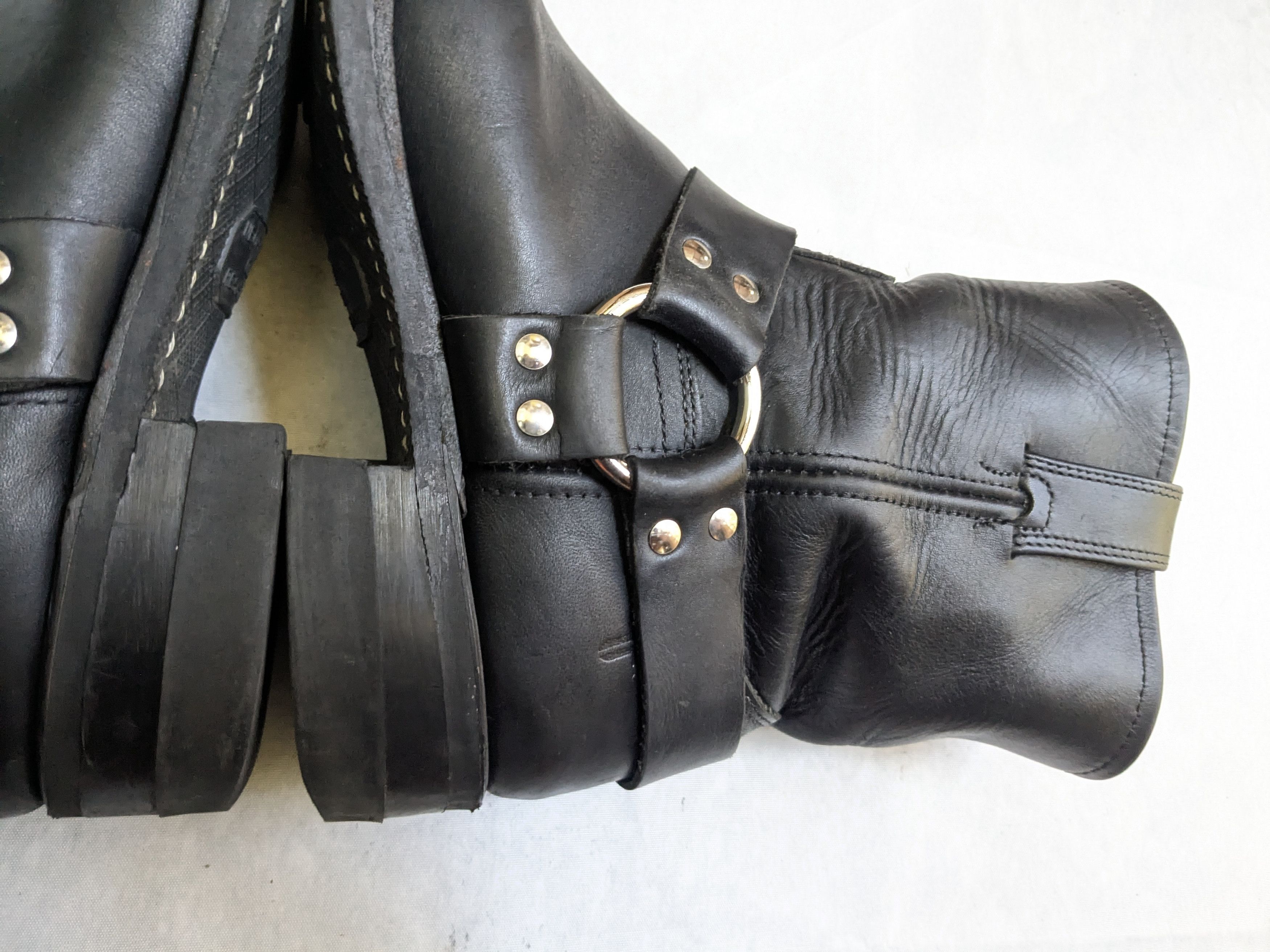 Frye Frye Harness Boots Black 10.5 M Straps Leather Size US 10.5 / EU 43-44 - 11 Thumbnail