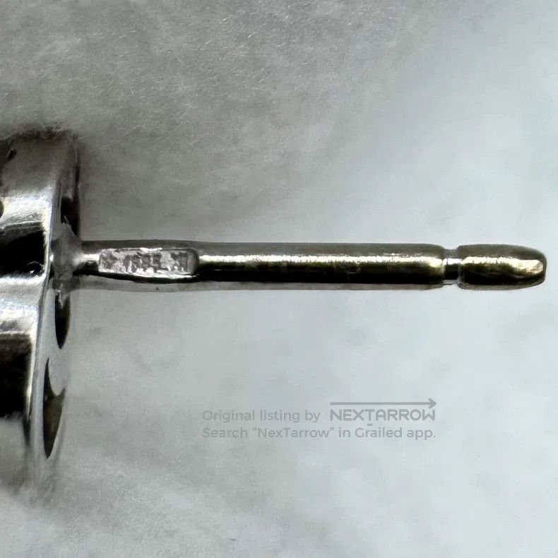 Gucci Gucci 18K White Gold Running Double G Studs Size ONE SIZE - 7 Thumbnail