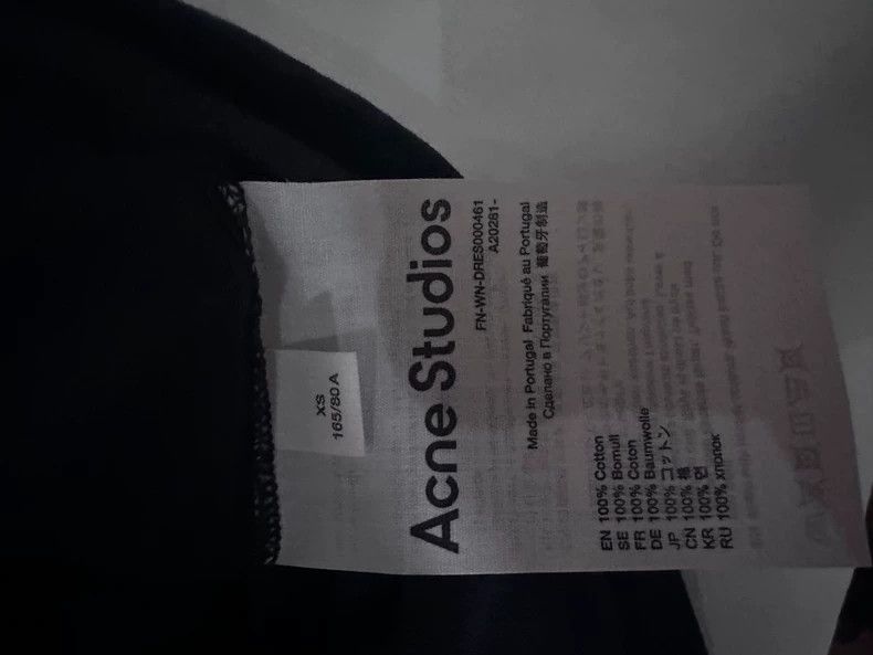 Acne Studios Acne Studios Black lettered short-sleeved shirt Size S / US 4 / IT 40 - 3 Thumbnail
