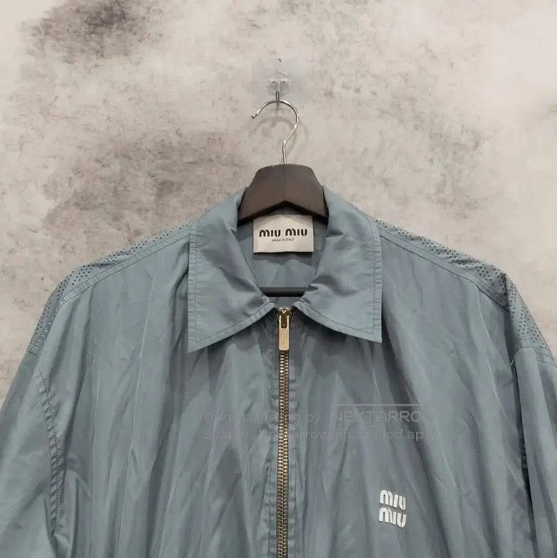 Miu Miu Miu Miu Spring Autumn Light Blue Long Coat . Size M / US 6-8 / IT 42-44 - 3 Thumbnail