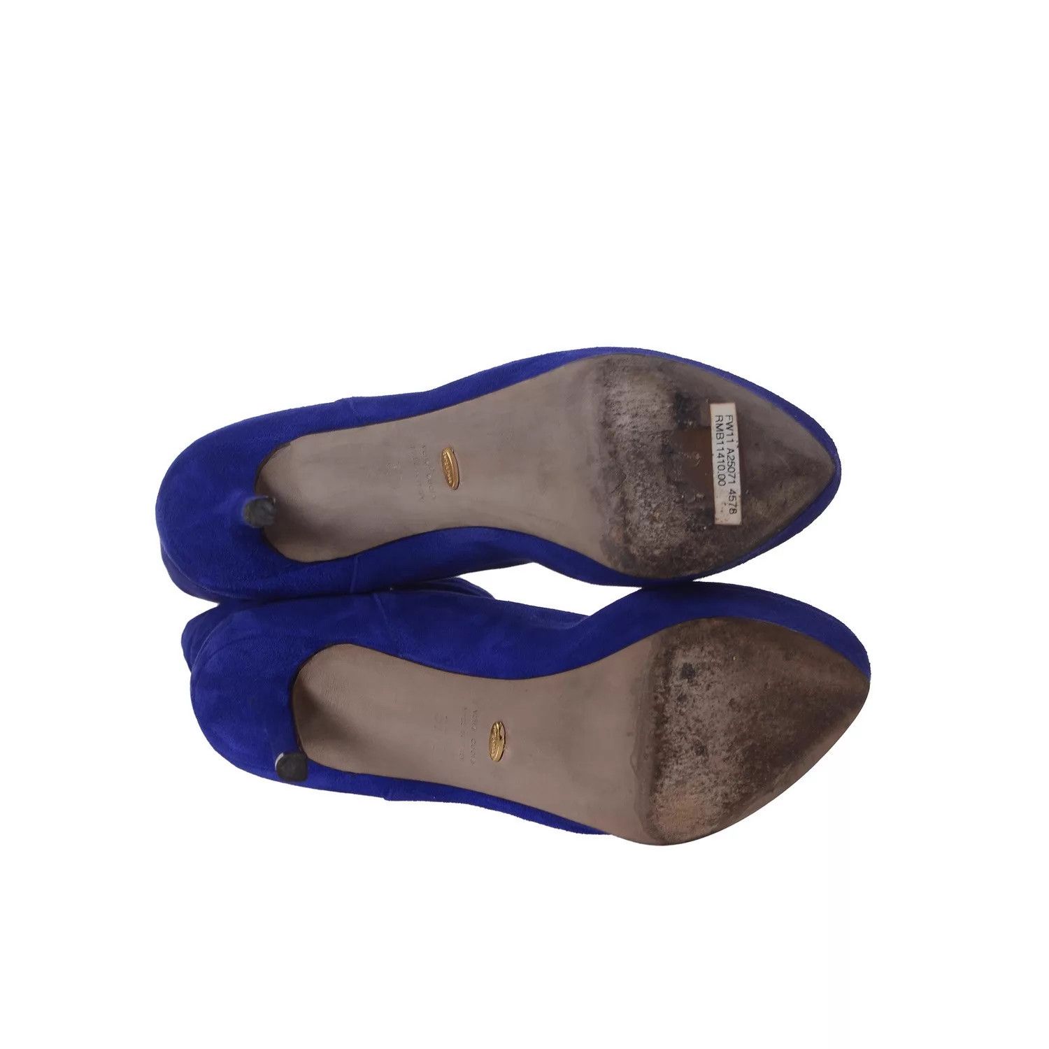 Sergio Rossi Sergio Rossi Royal Blue Suede Boots 37.5 Size US 7 / IT 37 - 6 Thumbnail