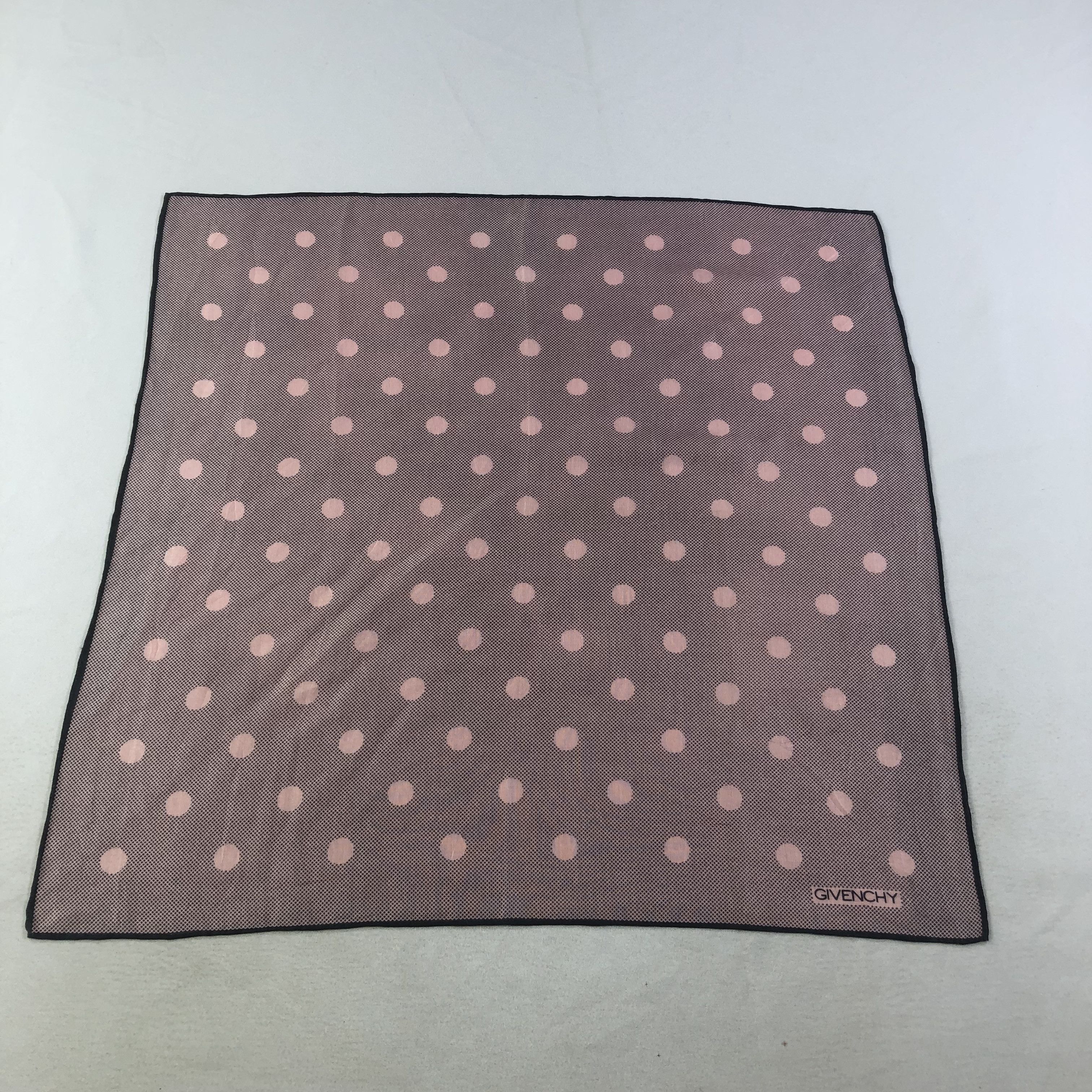 Givenchy Givenchy Hand Rolled Handkerchief Neckerchief Bandana H2296 Size ONE SIZE - 2 Thumbnail