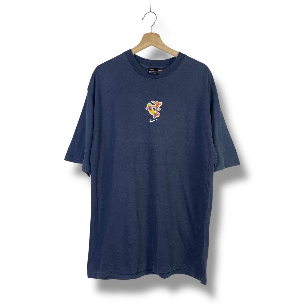 Nike Mega Rare! Vintage 00s Nike Skate Janoski Promo Tshirt Size US XXL / EU 58 / 5 - 1 Thumbnail