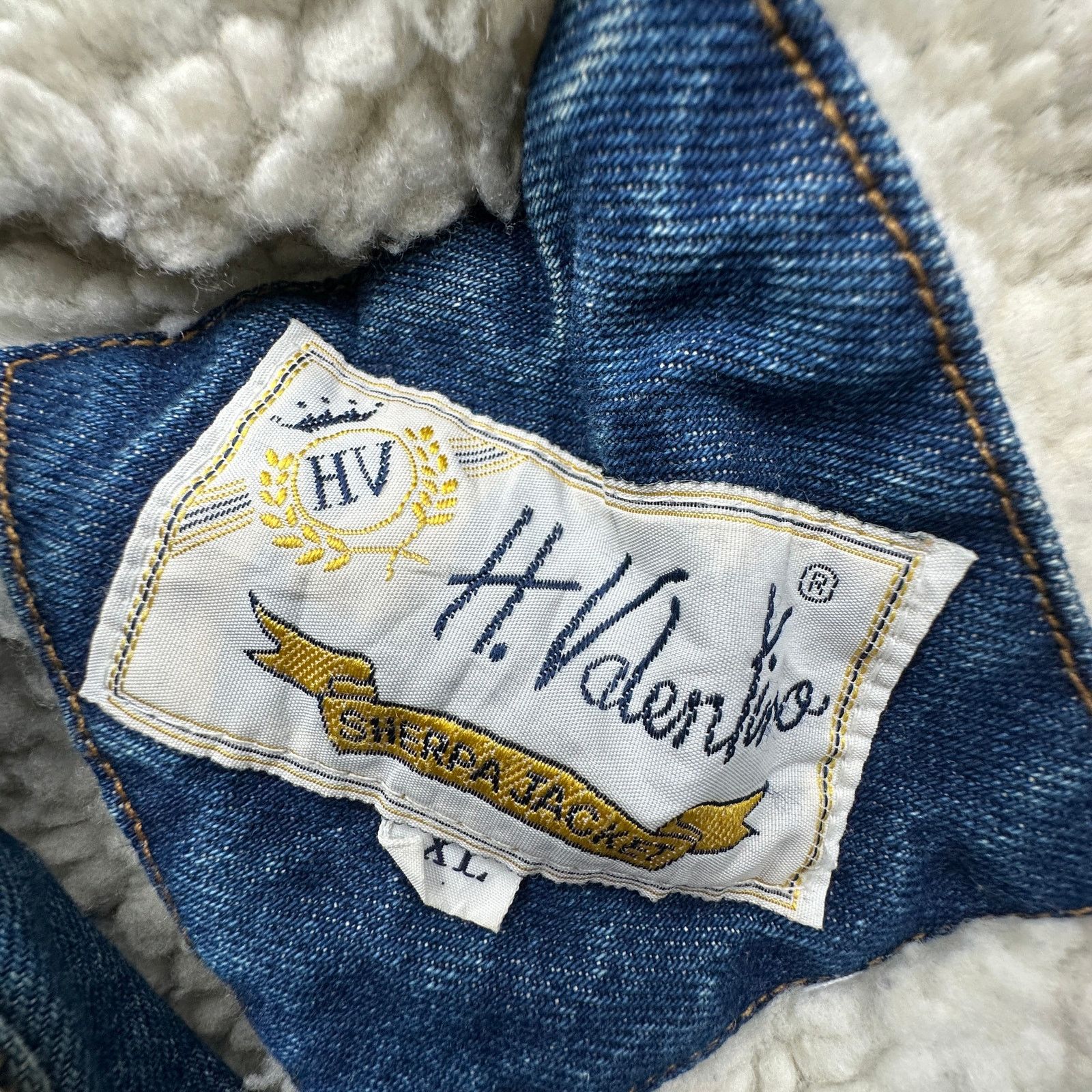Other Vintage H Valentina Sherpa Denim Acid Wash Jacket Mens XL Size US XL / EU 56 / 4 - 2 Thumbnail