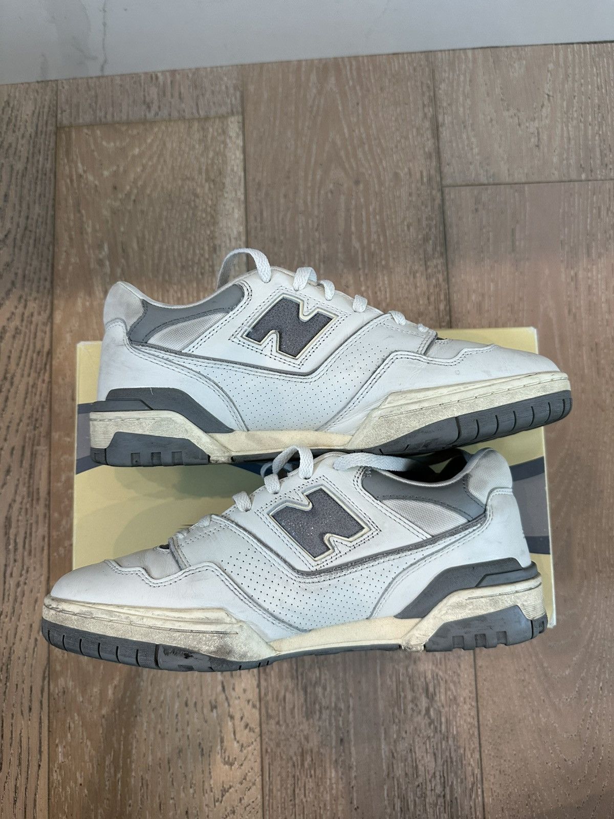 Aime Leon Dore × New Balance New Balance 550 Aime Leon Dore White Grey Size US 10 / EU 43 - 5 Thumbnail