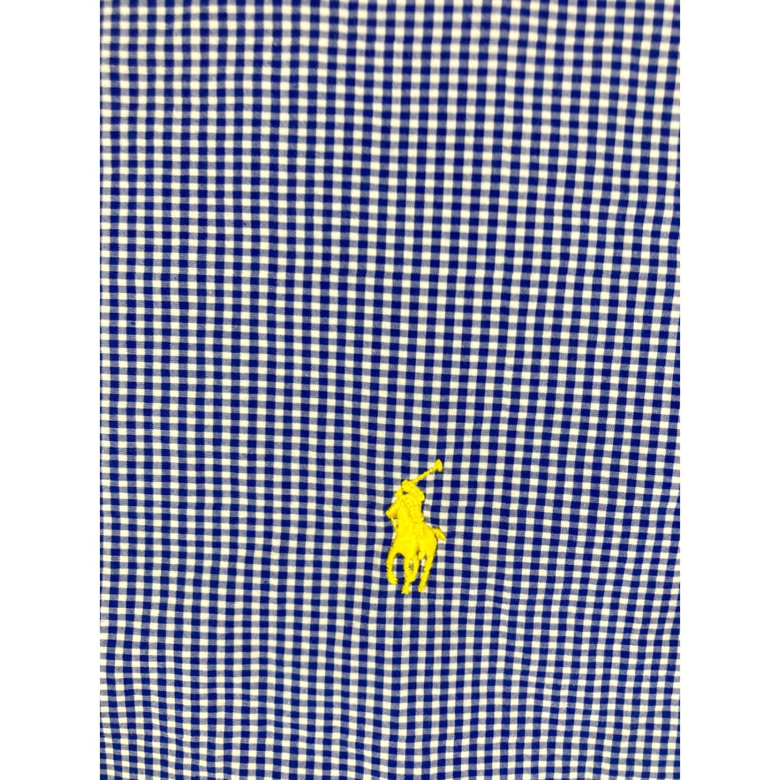Ralph Lauren Ralph Lauren Button Down Shirt Mens XL Blue White Gingham Cotton Short Sleeve Size US XL / EU 56 / 4 - 5 Thumbnail