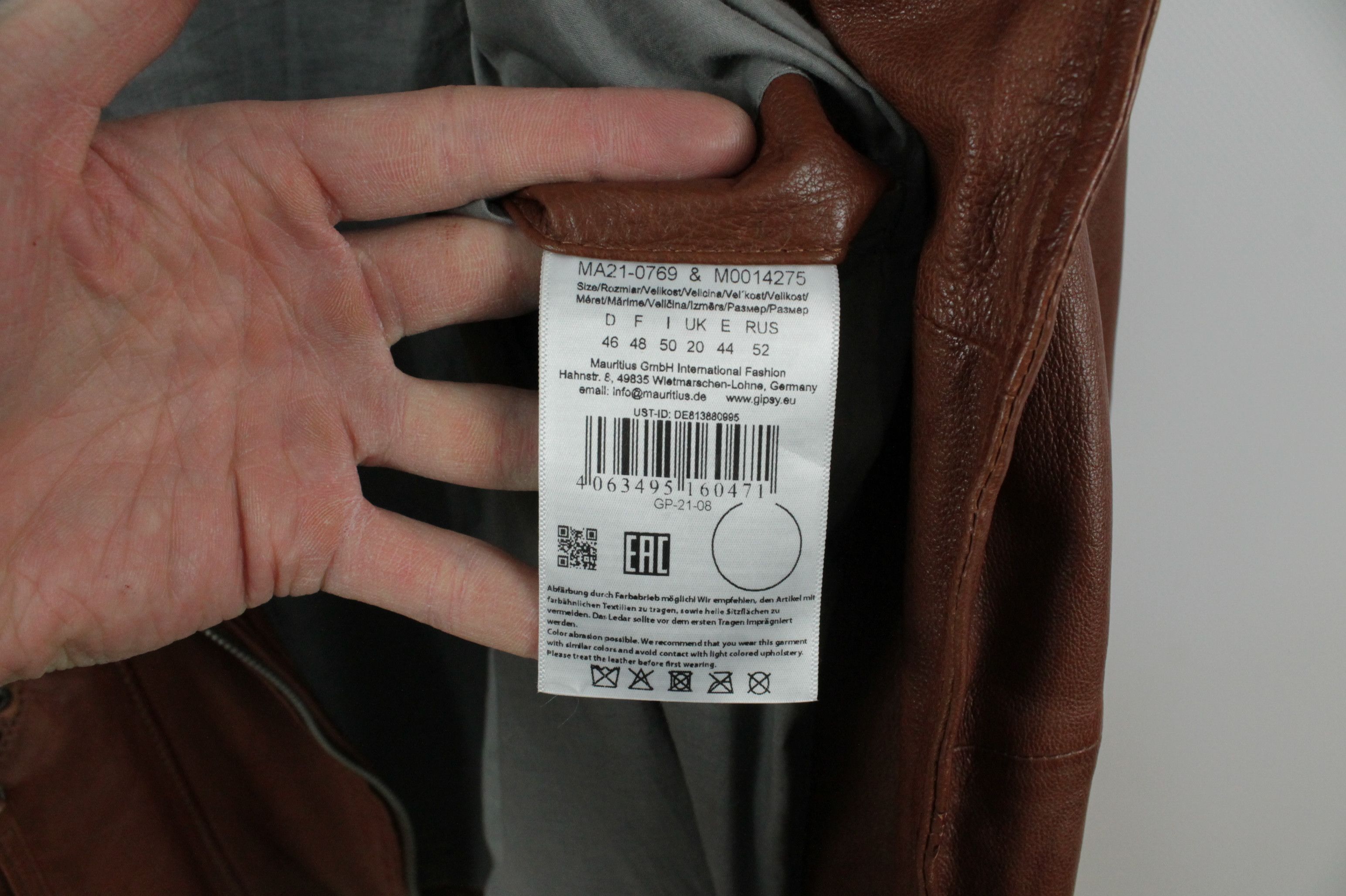 Gypsy Gipsy Cognac Brown Leather Women's Jacket Size XL / US 12-14 / IT 48-50 - 10 Thumbnail