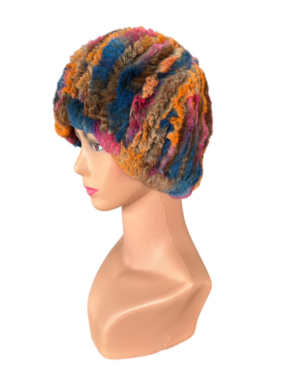 Japanese Brand × Kapital × Vintage Japanes Punk Bondage Style Fur Beanie Hats Rare Size ONE SIZE - 3 Thumbnail