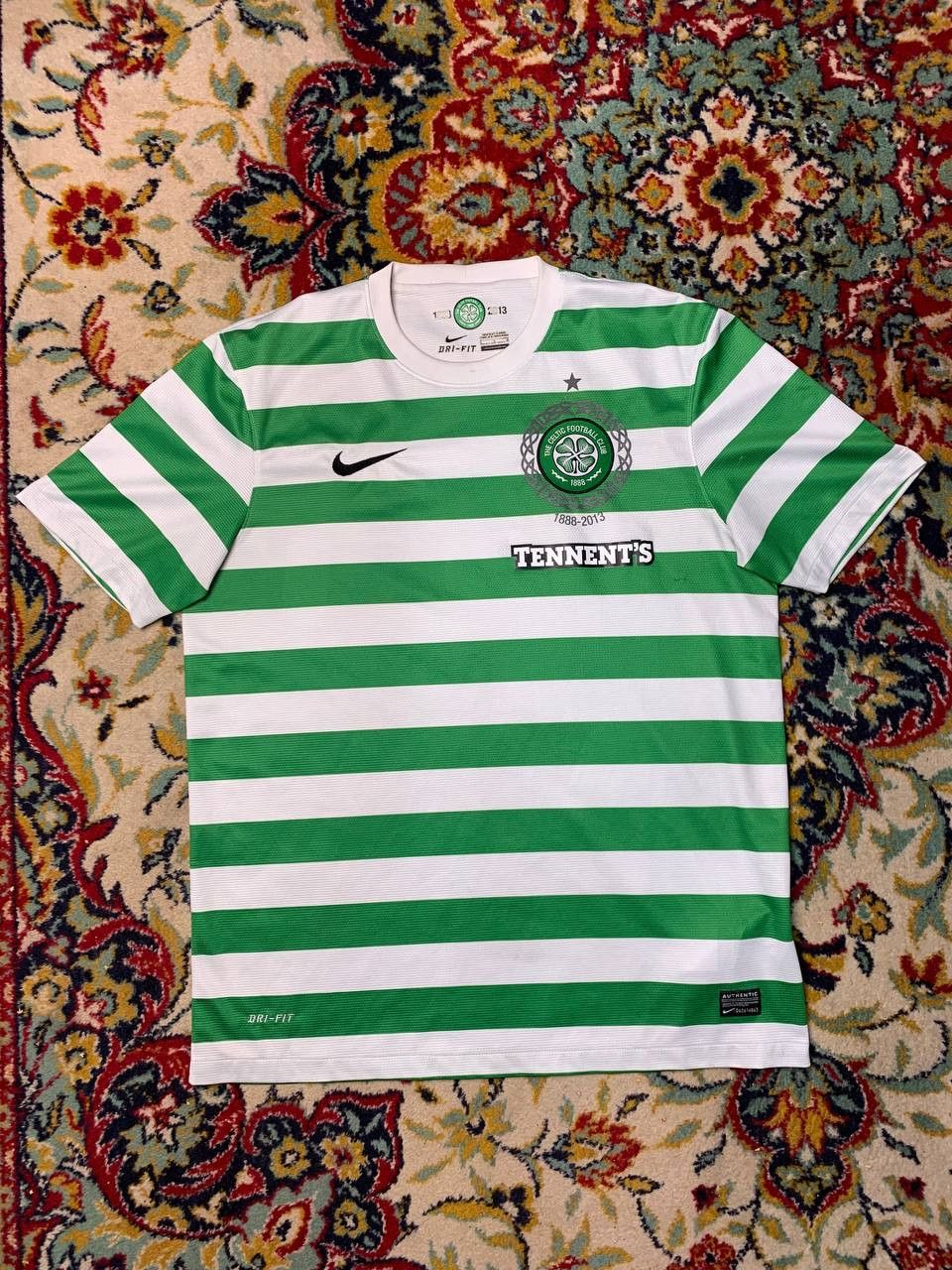 Nike CELTIC 2012 2013 HOME FOOTBALL SHIRT SOCCER JERSEY Size US L / EU 52-54 / 3 - 1 Thumbnail
