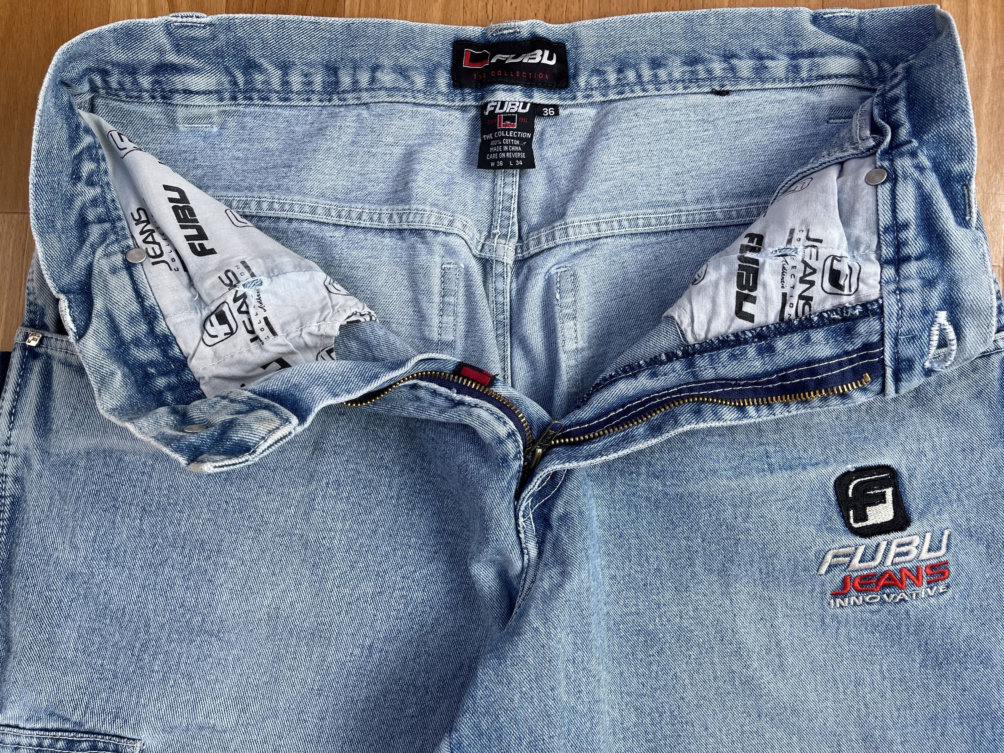 Fubu FUBU jeans, vintage baggy jeans, 90s hip hop skater Y2K 36 Size US 36 / EU 52 - 15 Thumbnail