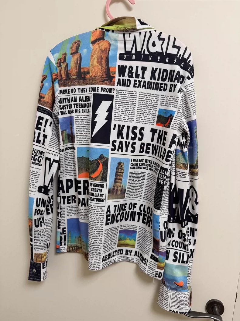 Walter Van Beirendonck walter van beirendonck Newspaper-printed shirt Size US M / EU 48-50 / 2 - 4 Thumbnail
