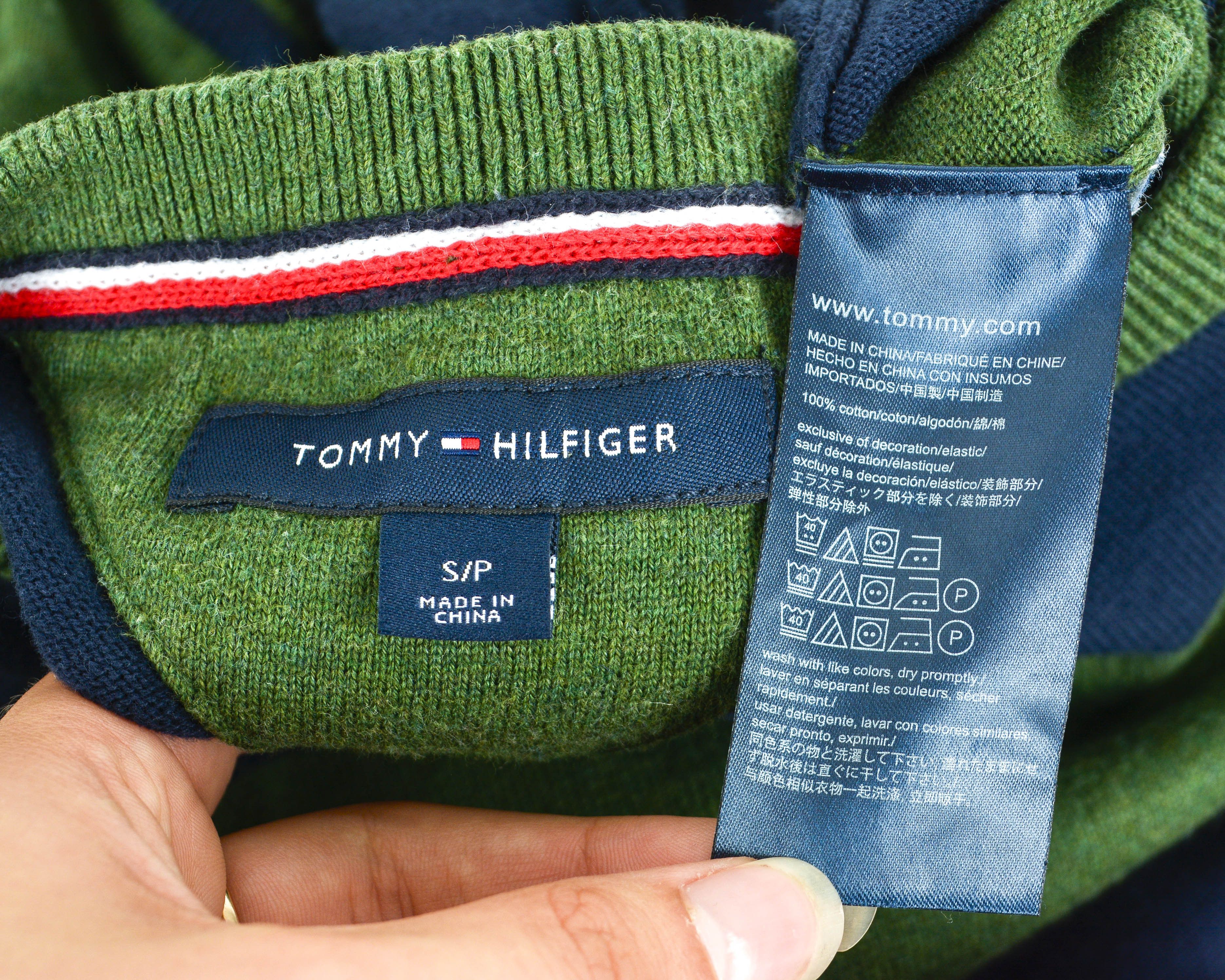 Tommy Hilfiger Men's Crew Neck Sweater S Jumper Pullover Sweatshirt Striped Size US S / EU 44-46 / 1 - 6 Thumbnail