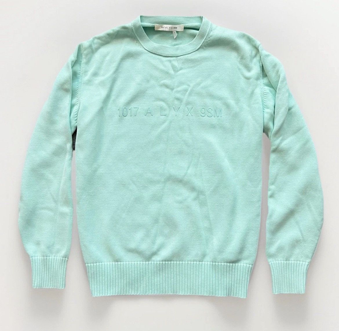 1017 ALYX 9SM 1017 ALYX 9SM⚡️Mens Small mint green ribbed knit logo sweater Size US S / EU 44-46 / 1 - 3 Thumbnail
