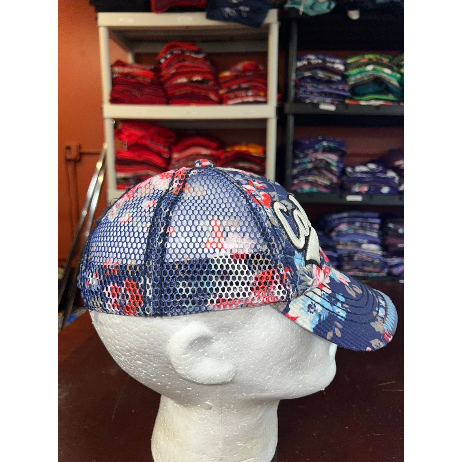 Robin Ruth Robin Ruth Colorado Hat Floral Flower Blue Snapback Headwear Size ONE SIZE - 7 Thumbnail