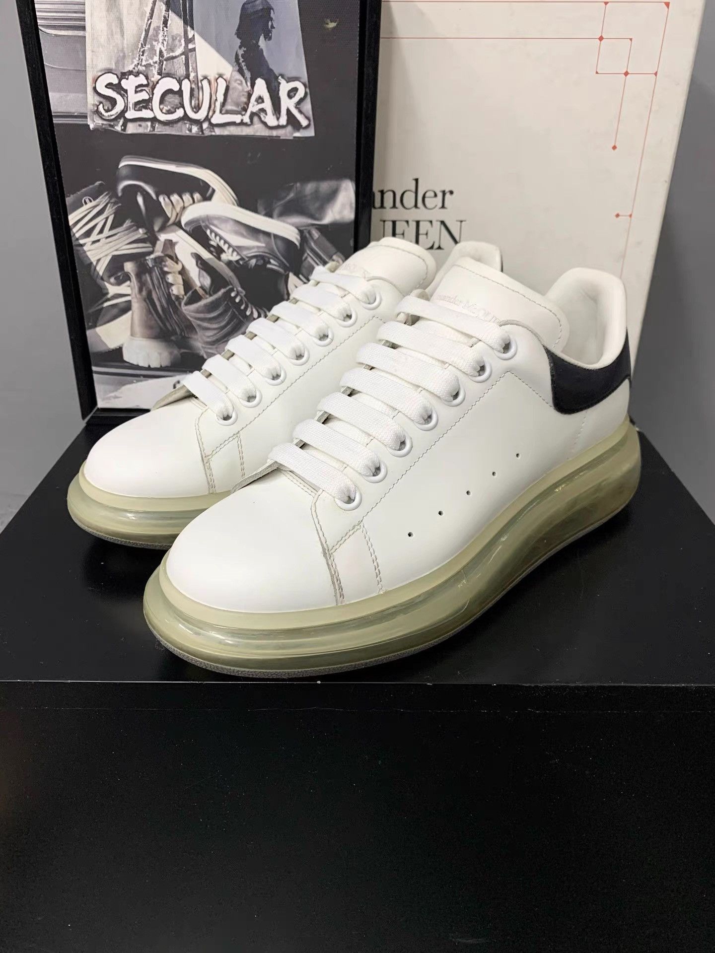 Alexander McQueen Alexander McQueen Air Cushion White Sneakers K34 Size US 8 / EU 41 - 4 Thumbnail