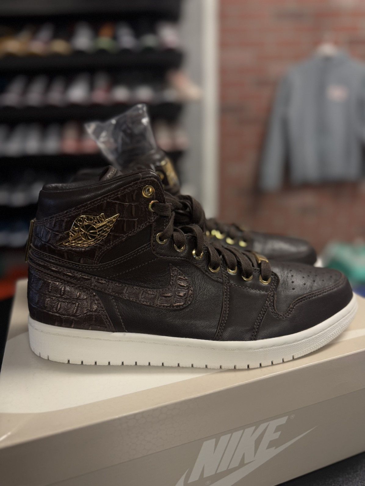 Jordan Brand × Nike Size 11 - Jordan 1 Retro High OG Pinnacle Croc 2015 Size US 11 / EU 44 - 1 Thumbnail
