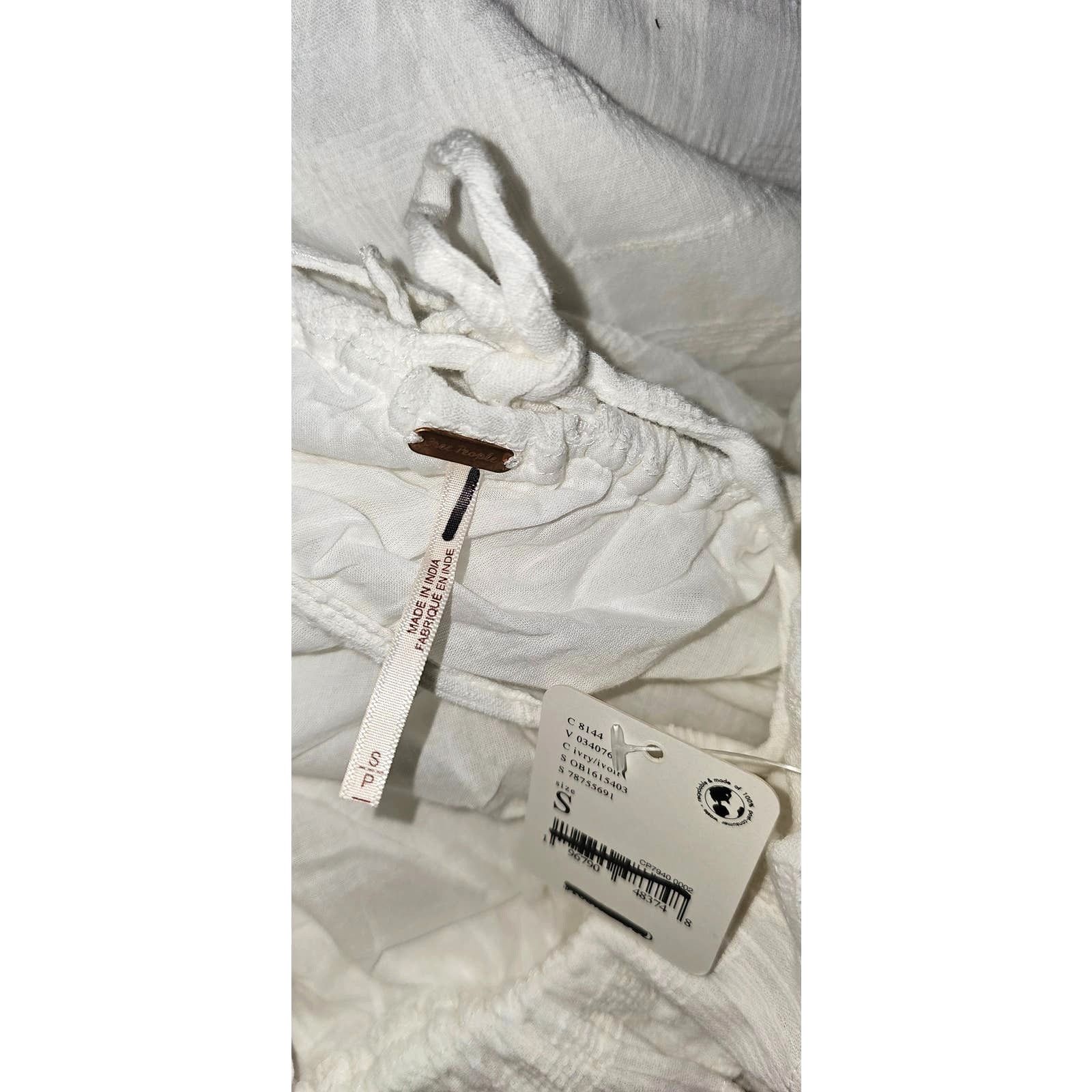 Free People New Free People Kaylyn Midi Dress Free-est $108 SMALL Ivory Size S / US 4 / IT 40 - 7 Thumbnail