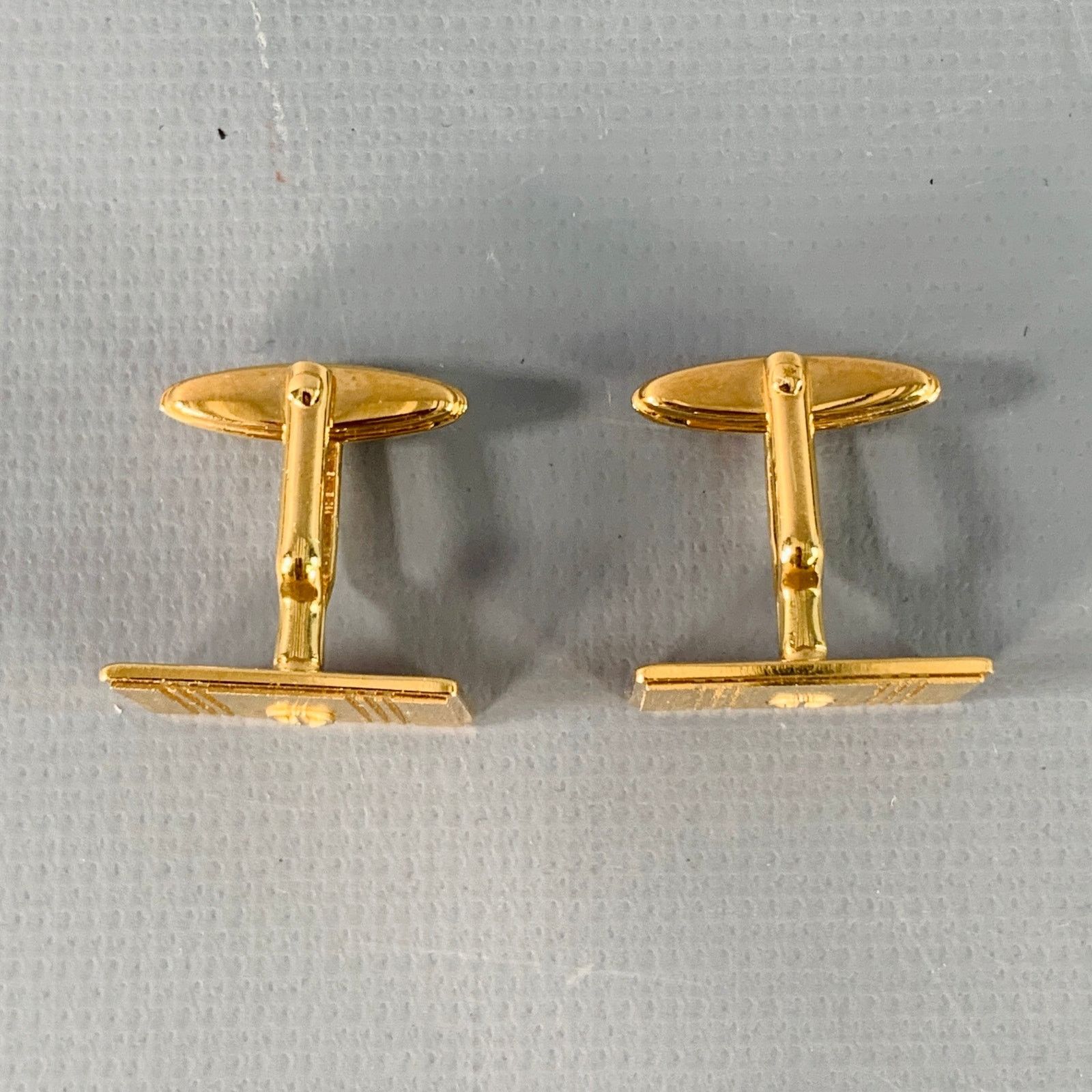 Alfred Dunhill DUNHILL Gold Engraved Metal Monogram Cuff Links Size ONE SIZE - 2 Thumbnail