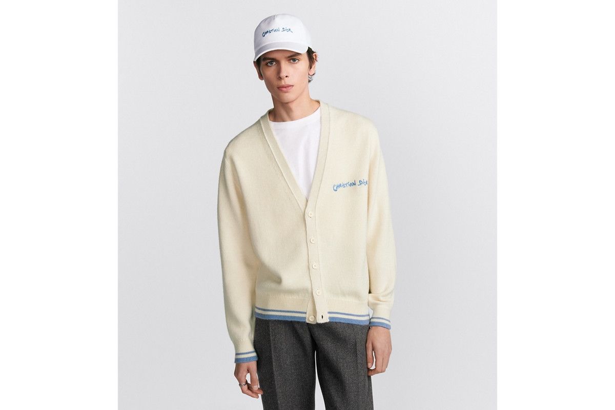 Dior o1bcso1str0226 Tag Cardigan in Beige Size US L / EU 52-54 / 3 - 4 Thumbnail