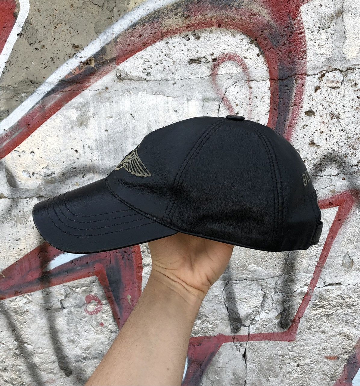 Bentley × Vintage Vintage Bentley Racing Leather Cap Size ONE SIZE - 6 Thumbnail