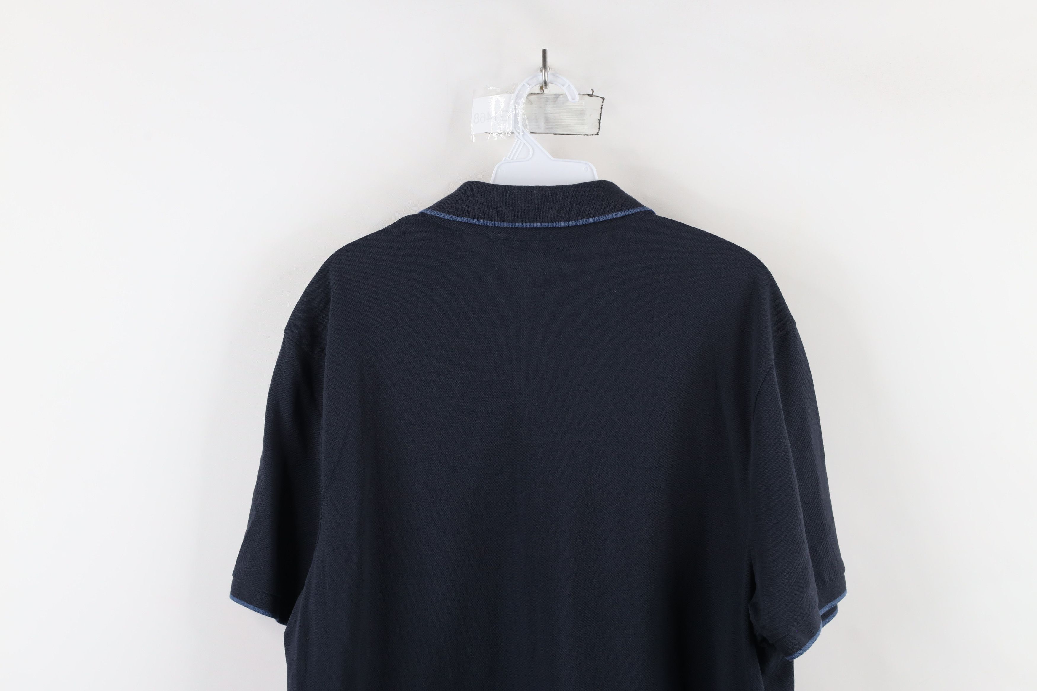 Hugo Boss × Vintage Hugo Boss Regular Fit Pima Cotton Collared Polo Shirt Blue Size US XXL / EU 58 / 5 - 10 Thumbnail