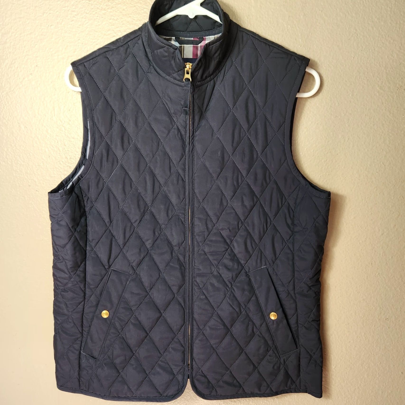 Lands' End Lands' End Womens Black Diamond Quilted Zip Up Vest S Regular Size S / US 4 / IT 40 - 2 Thumbnail