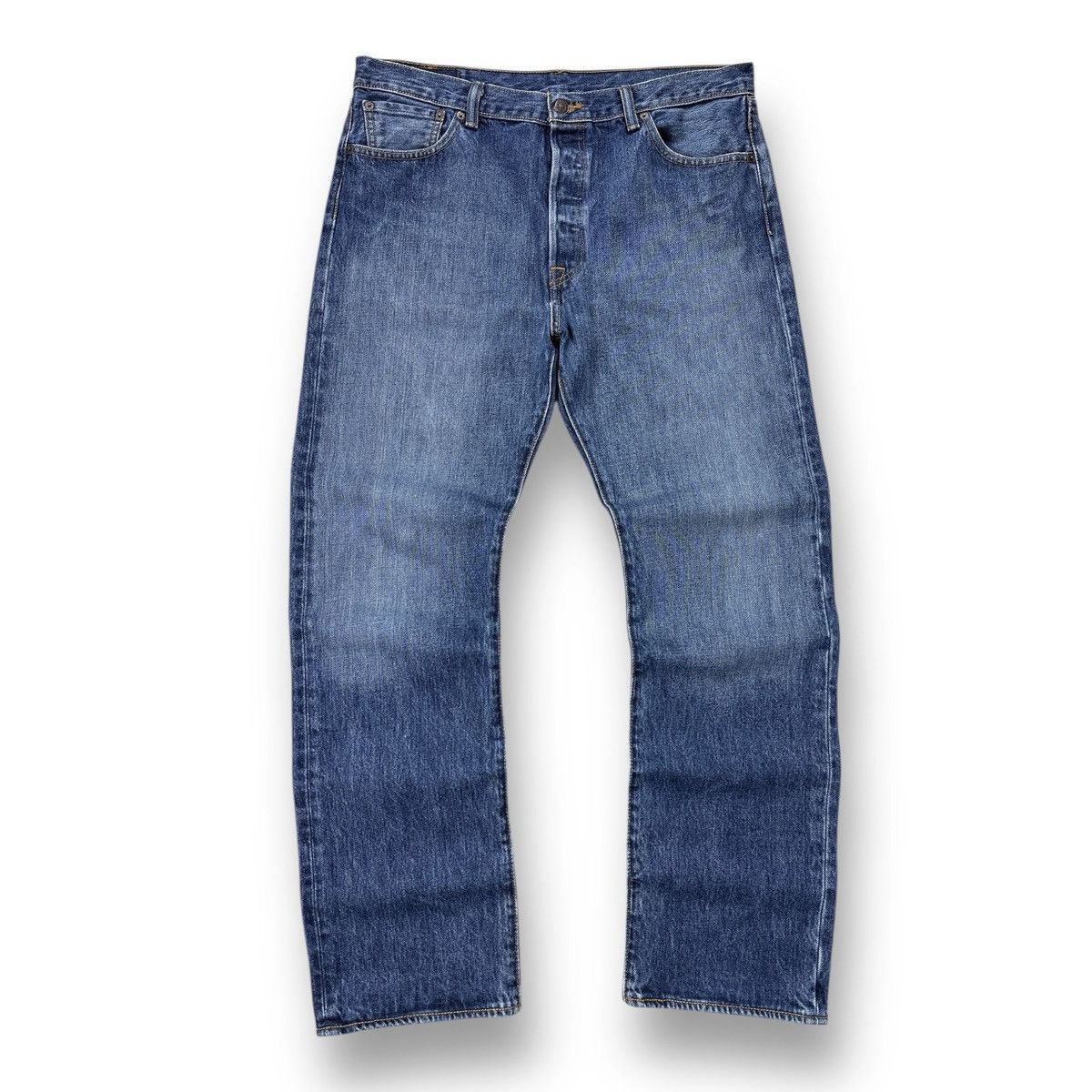 Levi's Levis 501 Jeans Blue Denim Pants Men’s Size W36 L32 Size US 36 / EU 52 - 5 Thumbnail