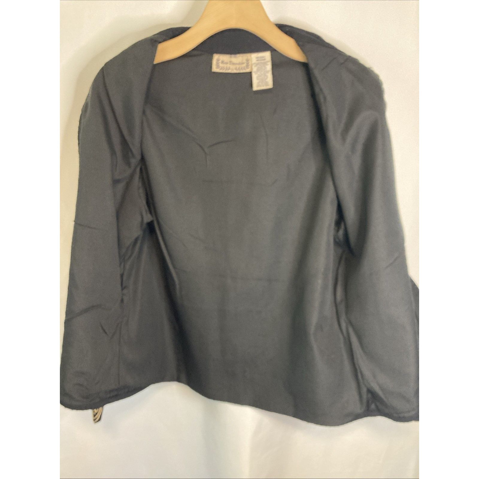 Other Vintage Jacket M Embroidered Button Up Black Gold Floral Size M / US 6-8 / IT 42-44 - 12 Thumbnail