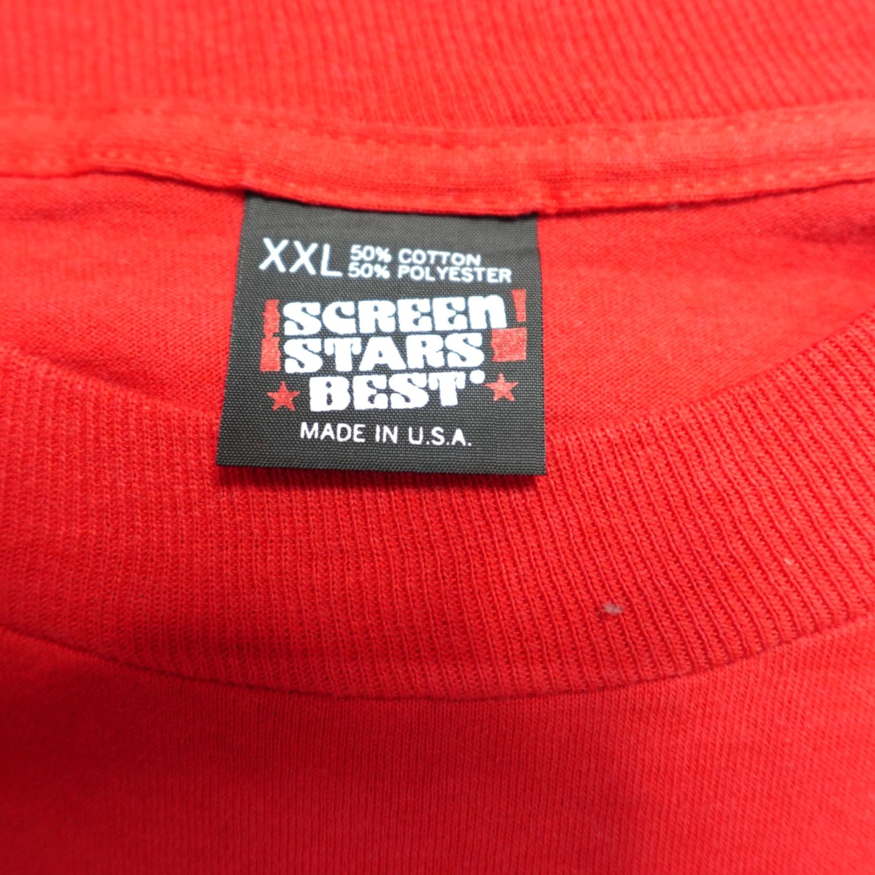 Vintage VINTAGE Robards Station Shirt XL Red 1991 USA Made Mens T-Shirt Crew Neck Short Sleeve Cotton Blend Graphic Print Size US XL / EU 56 / 4 - 3 Thumbnail