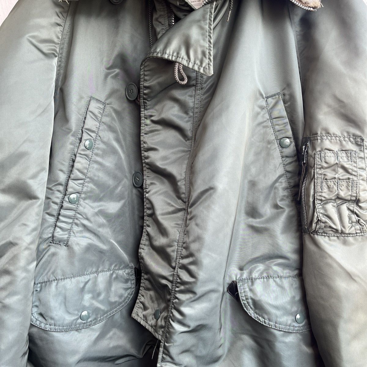 Alpha Industries × Avirex VINTAGE ALPHA INDUSTRIES AVIREX N-3B BOMBER FLIGHT JACKET Size US L / EU 52-54 / 3 - 9 Thumbnail