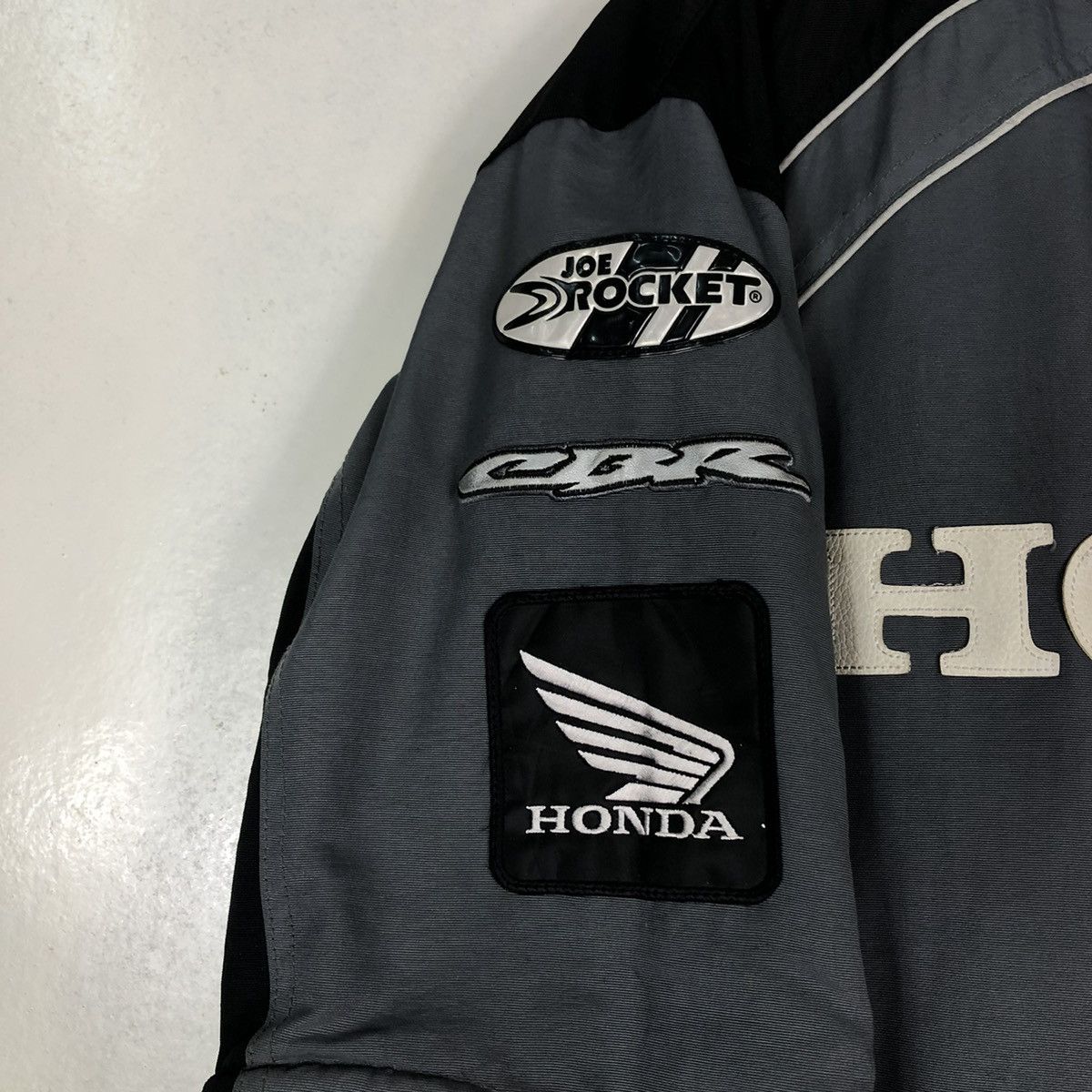 Other 🔥VINTAGE BIKER RACING JACKET HONDA BIG LOGO SAFETY WEAR Size US XL / EU 56 / 4 - 17 Thumbnail