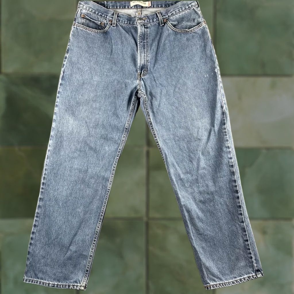Levi's Levi's 550 Relaxed Fit Jeans Mens 40x32 Denim Blue Medium-Wash Pockets Vintage Style Size US 40 / EU 56 - 1 Thumbnail