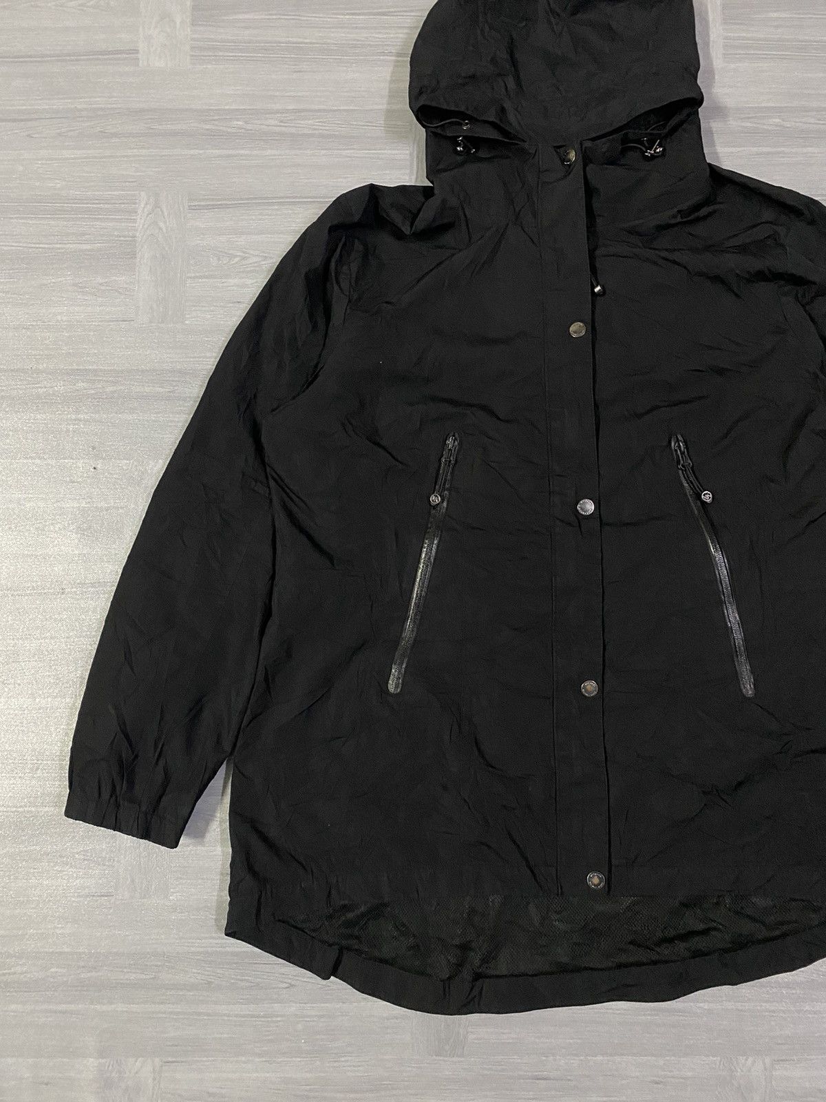 Michael Kors Zip-Up and Button Up Hooded Windbreaker