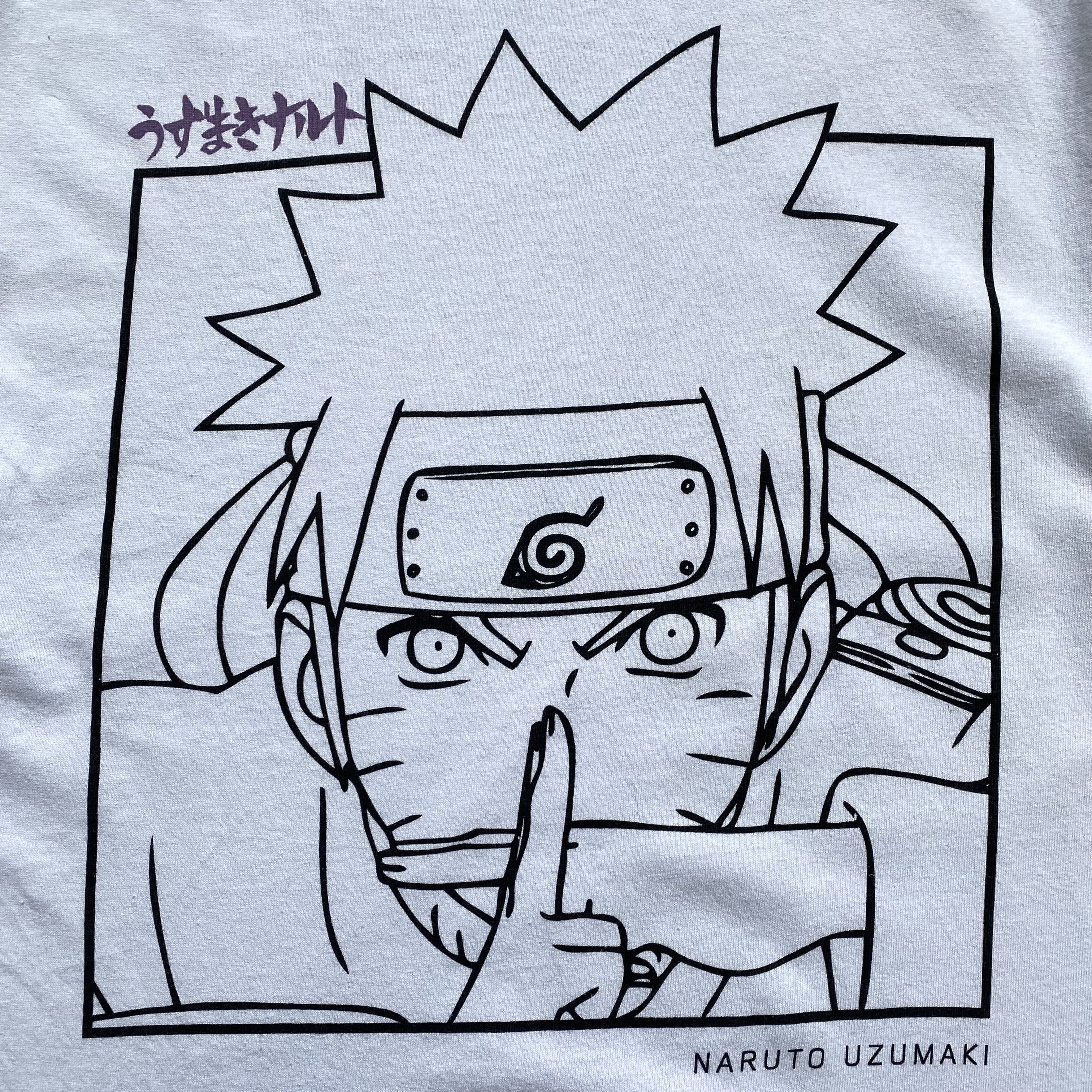 Anime Vintage Naruto Uzumaki Graphic Boxy Tee Size US L / EU 52-54 / 3 - 5 Thumbnail