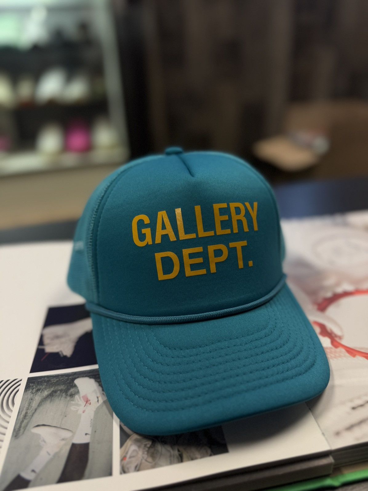 Gallery Dept. Gallery DEPT SnapBack Hat Blue Yellow Logo (NEW) Size ONE SIZE - 3 Thumbnail