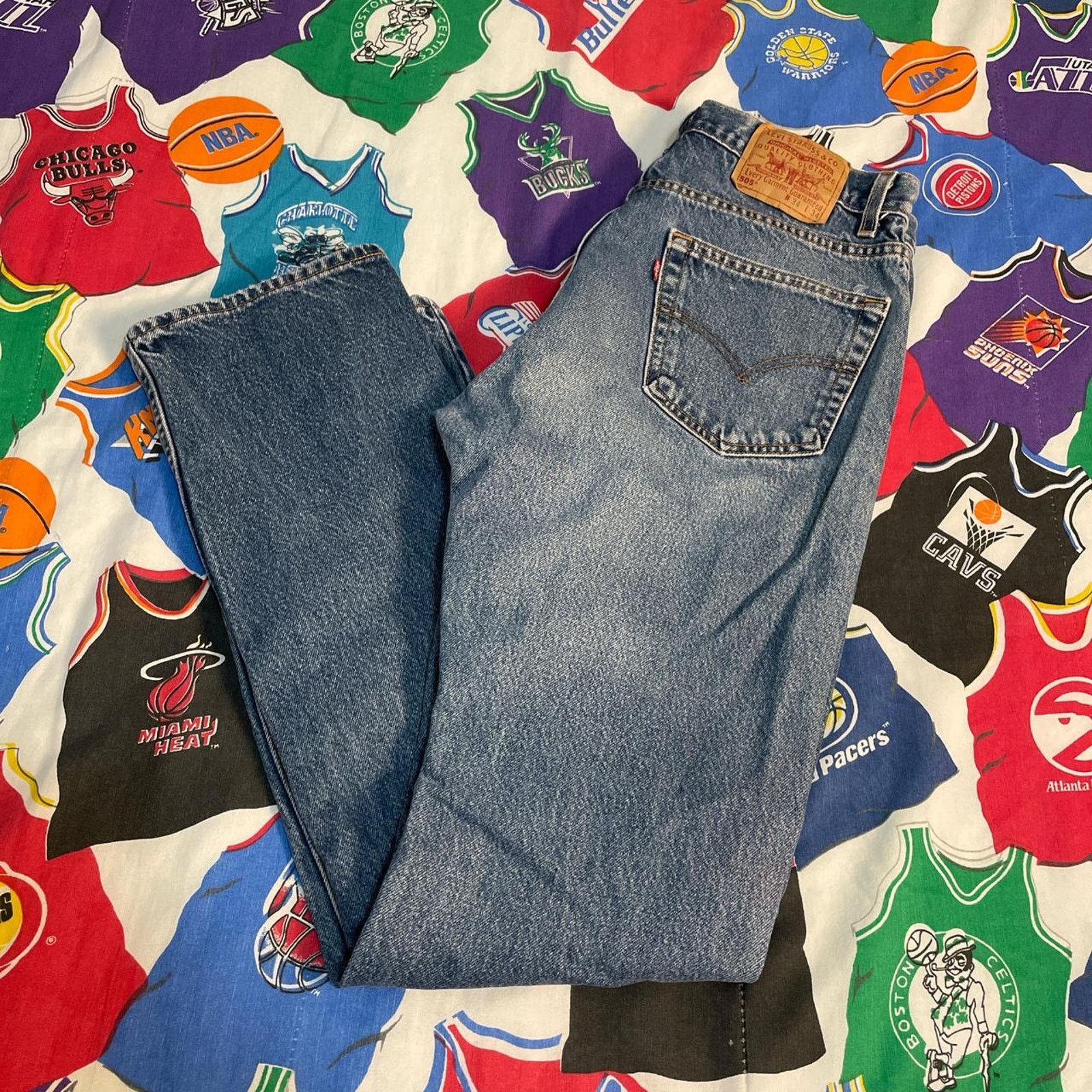 Levi's × Vintage Vintage Levi’s 505 Made in USA Regular Denim Jeans Pants Size US 34 / EU 50 - 1 Thumbnail