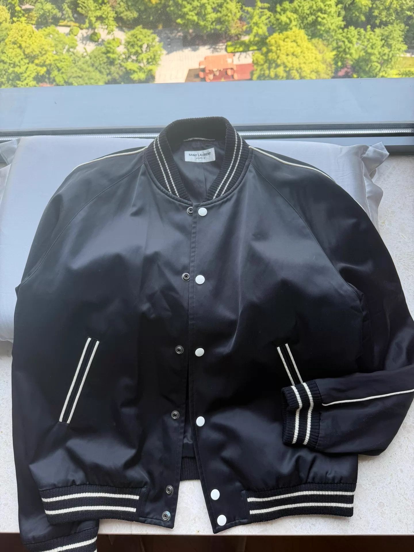 Saint Laurent Paris Saint Laurent Classic Baseball Jacket 50 IT Size US M / EU 48-50 / 2 - 1 Thumbnail