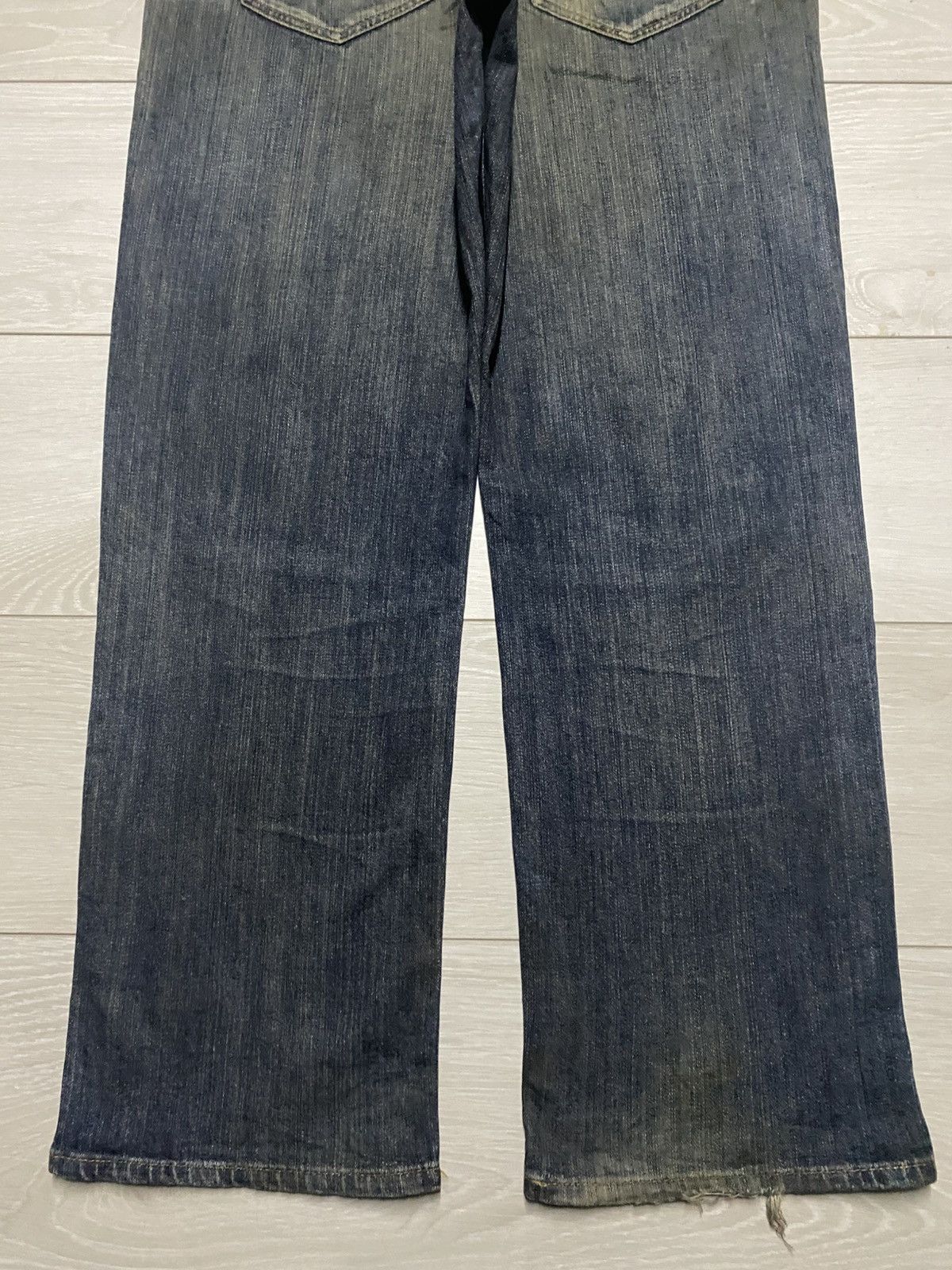 VILLAND Vintage Villand Dirty Grunge Distressed Baggy Jeans Size US 32 / EU 48 - 6 Thumbnail