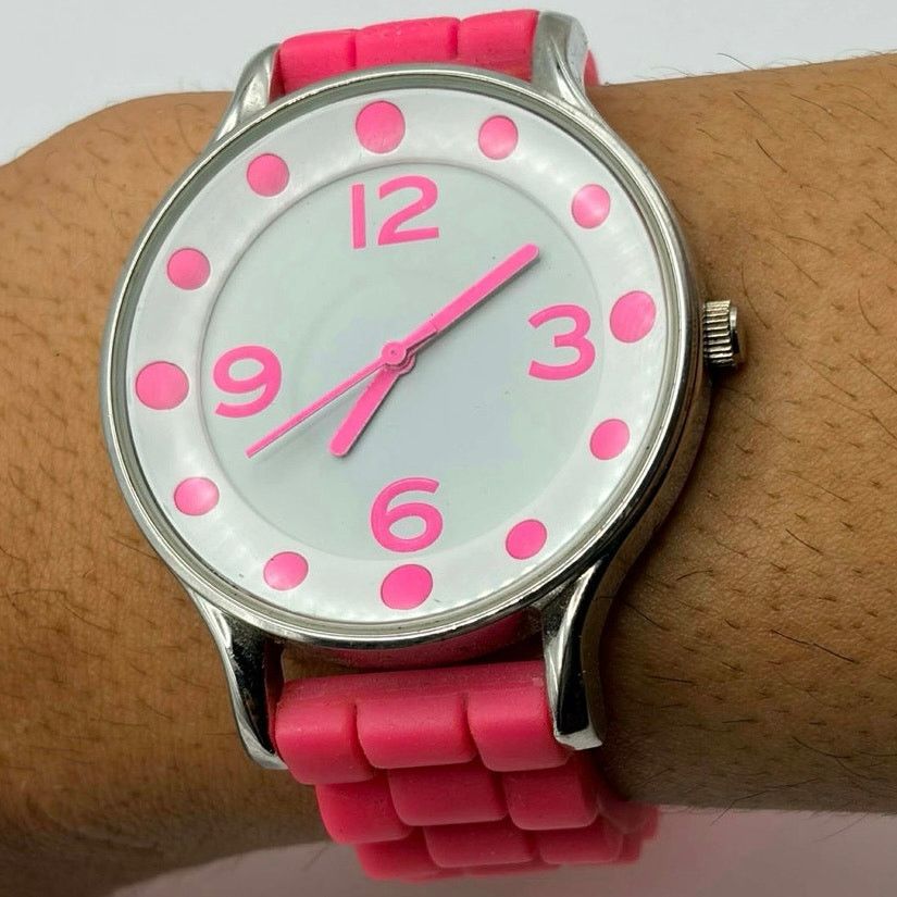 Other Silver & Pink Y2K Men’s Watch Size ONE SIZE - 2 Thumbnail
