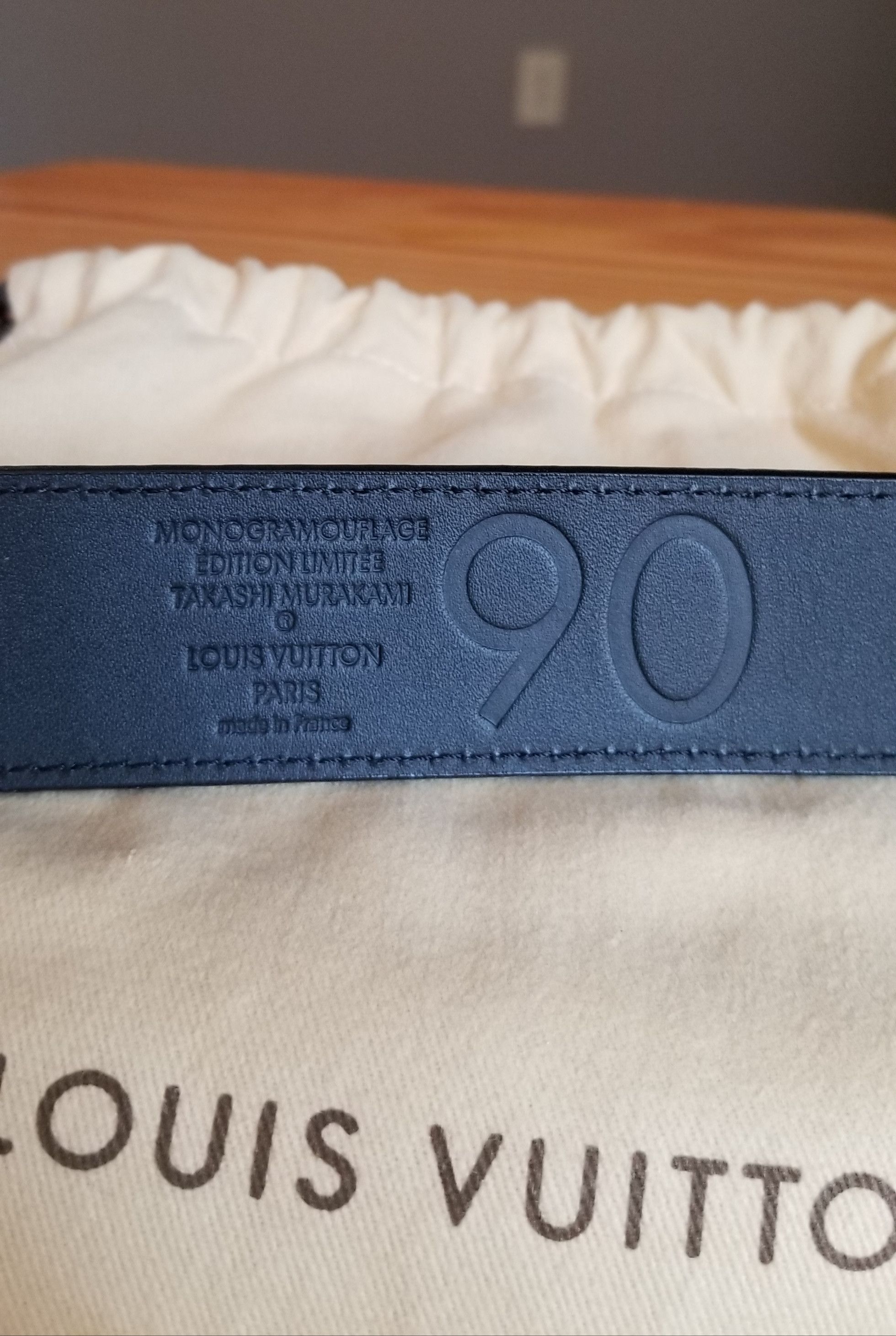 Louis Vuitton × Takashi Murakami Louis Vuitton Takashi Murakami Camouflage Belt Size 32 - 6 Thumbnail